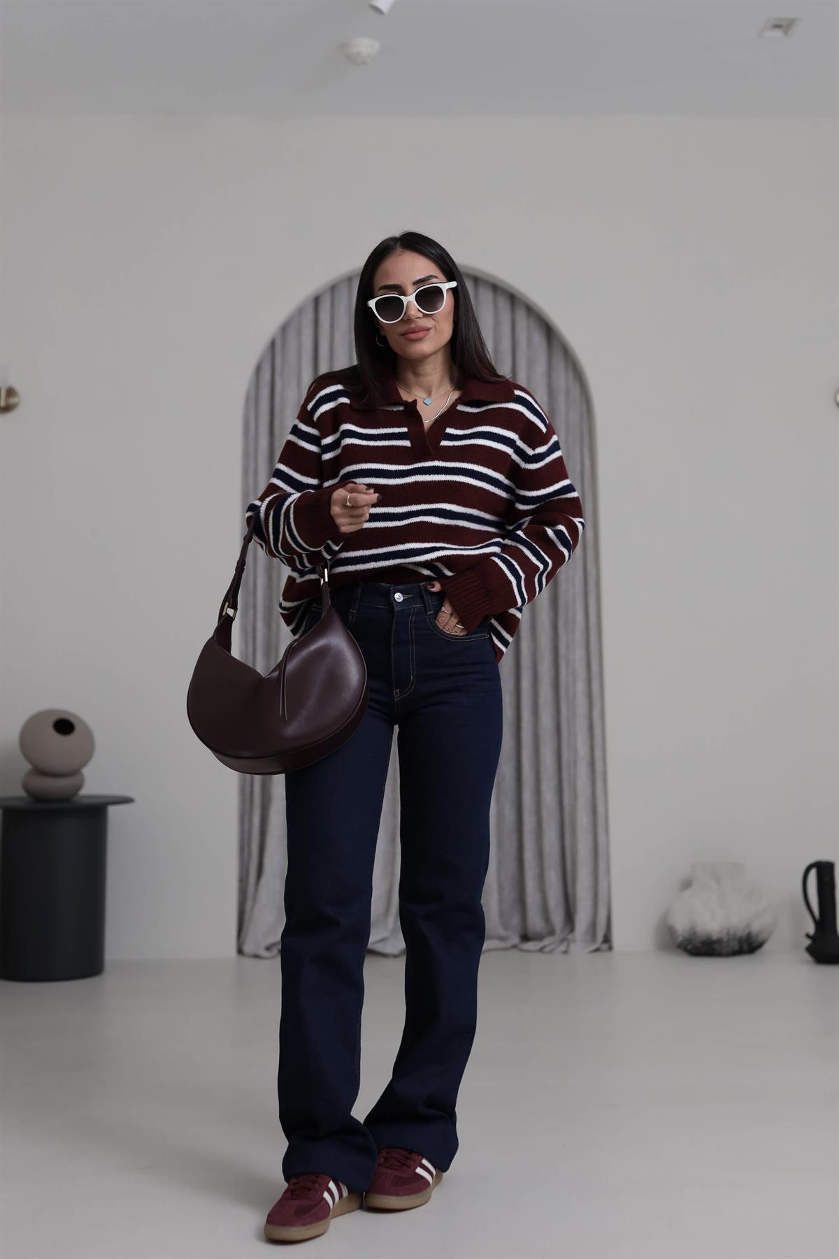 488 Yüksek Bel Wide Leg Jean LACİVERT