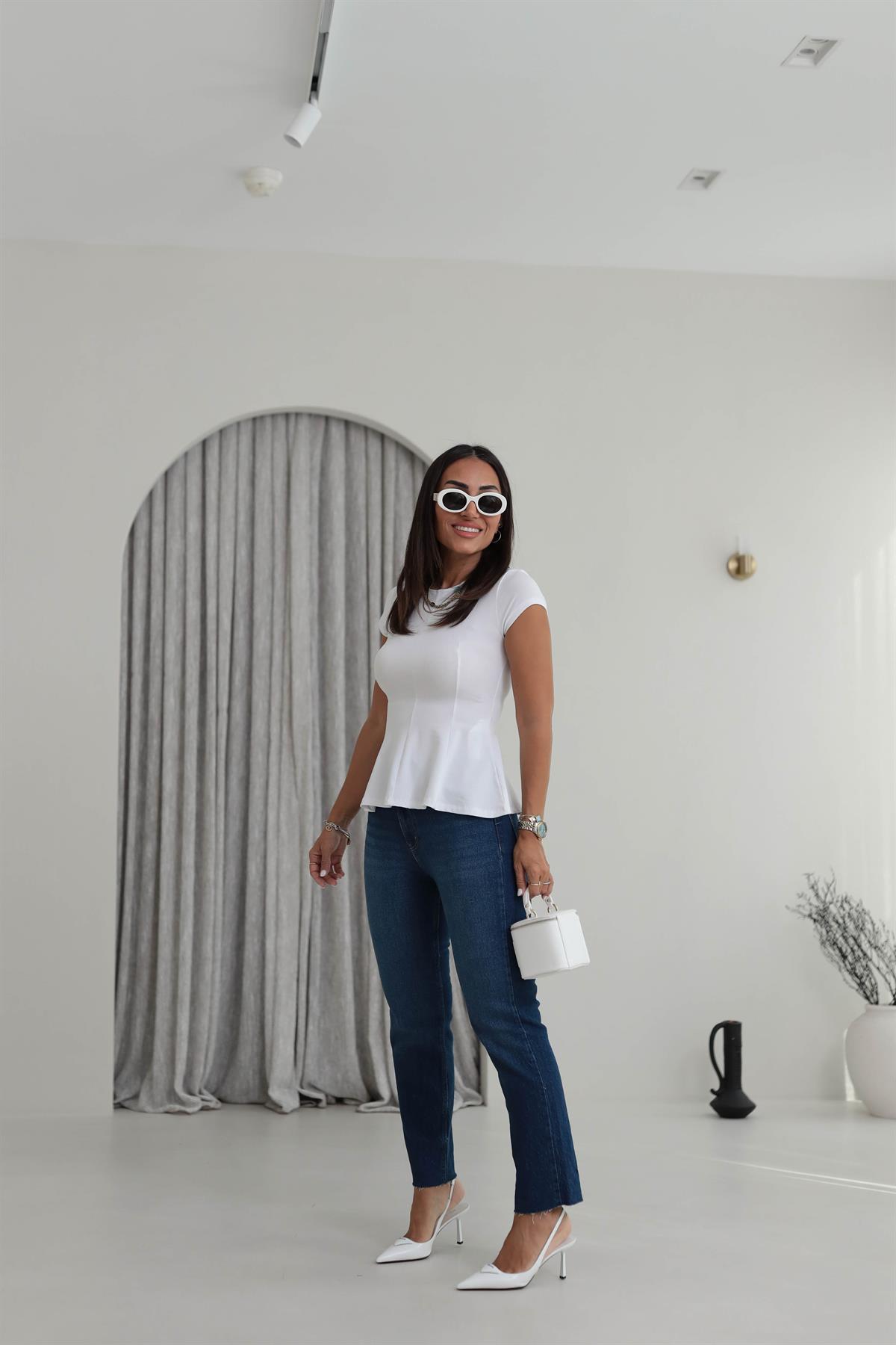 Poe MomFit Jean KOYU MAVİ