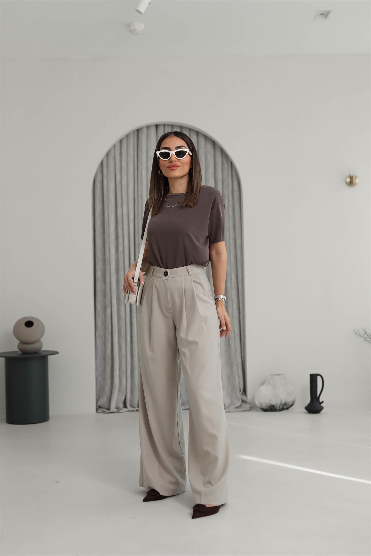 0997 Pensli Palazzo Pantolon TAŞ