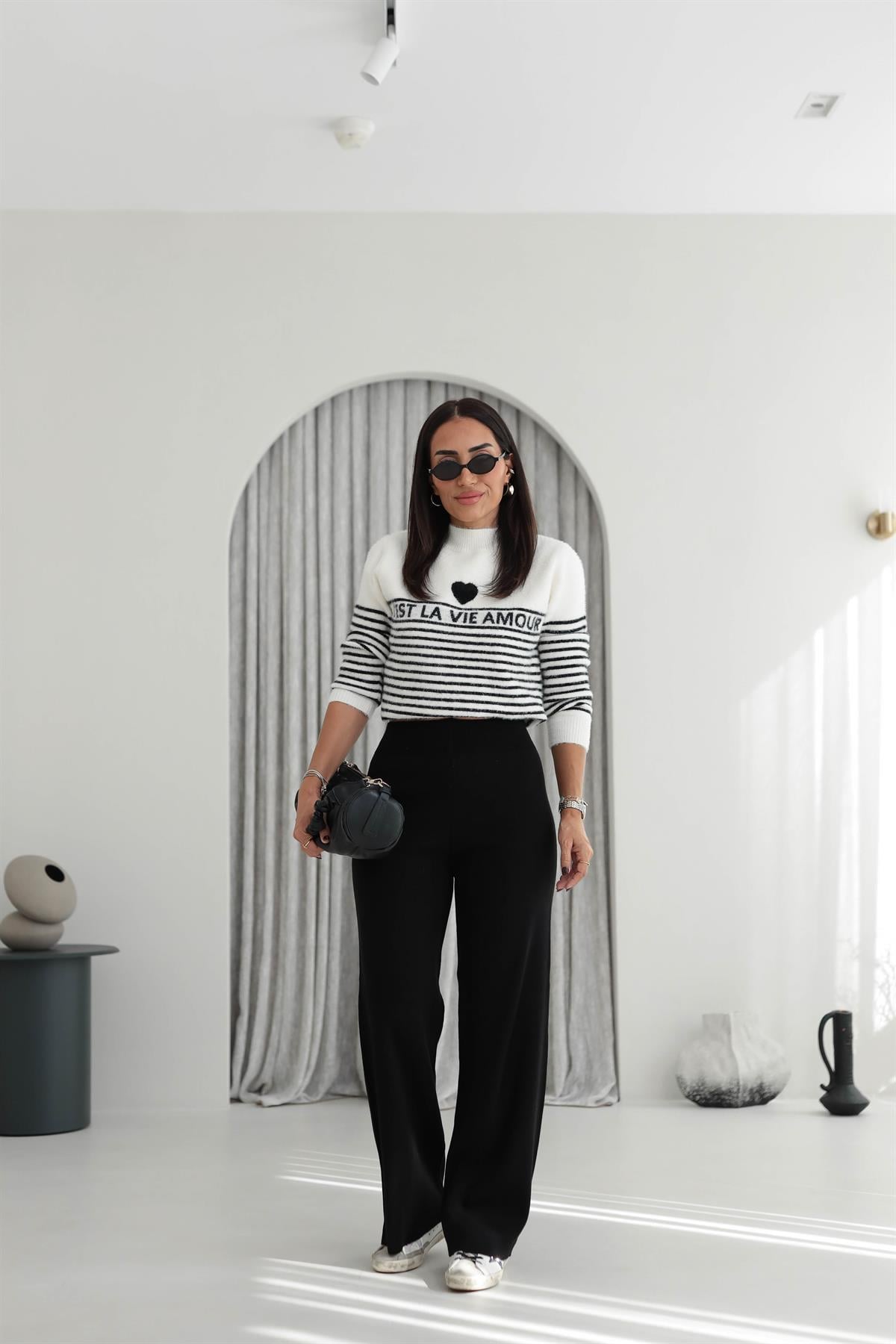0076 Triko Pantolon SİYAH