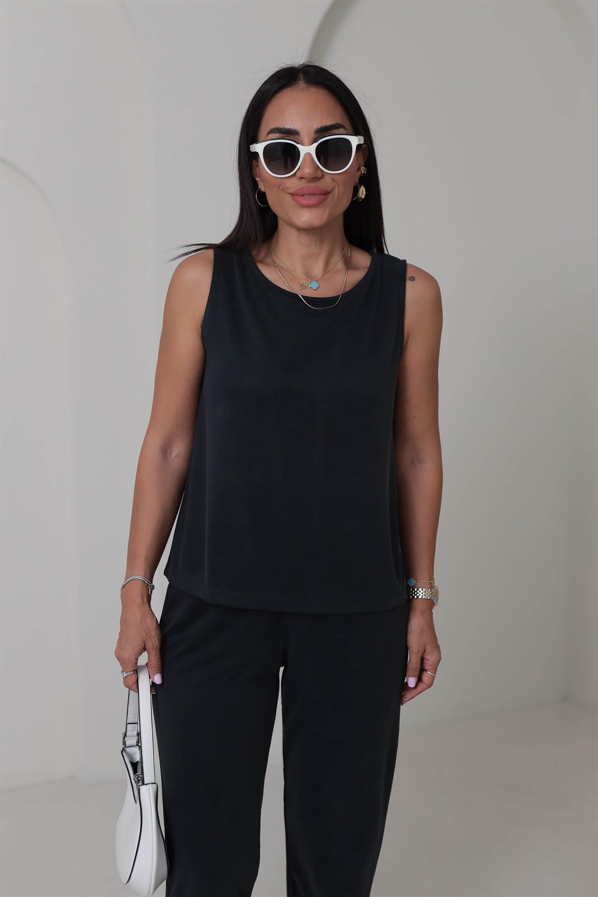 4747 Sıfır Kol Pike Modal Takım ANTRASİT