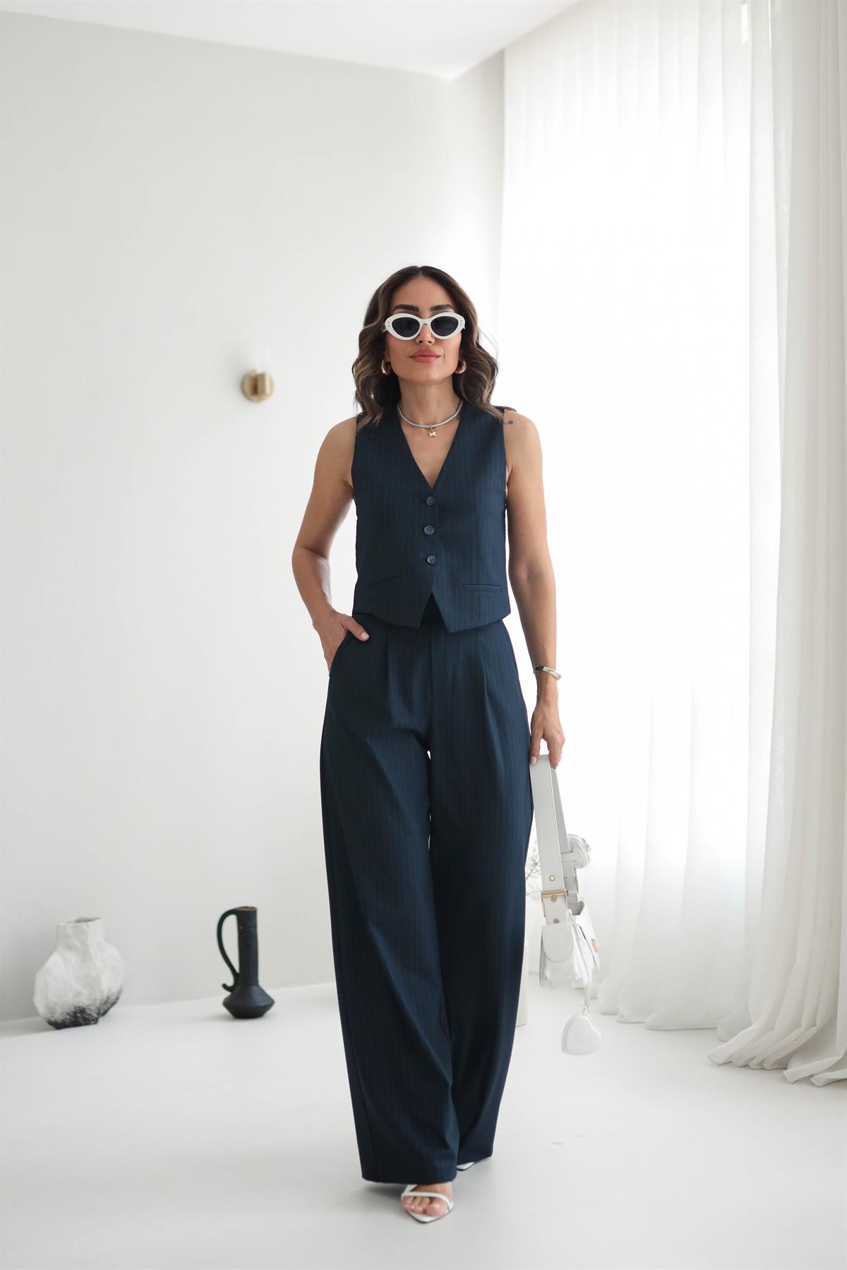 6058 Yelek Pantolon Takım