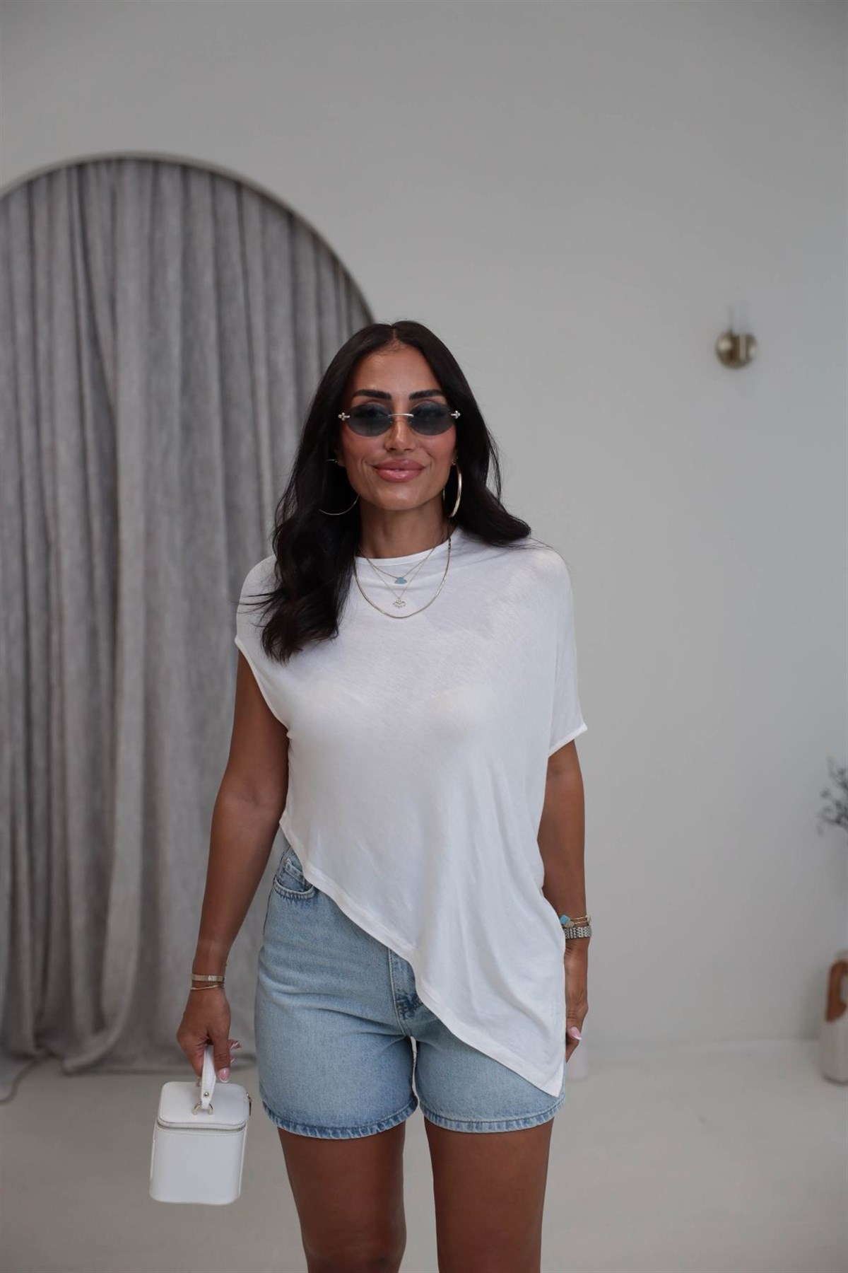 3635 Mini Denim Şort AÇIK MAVİ