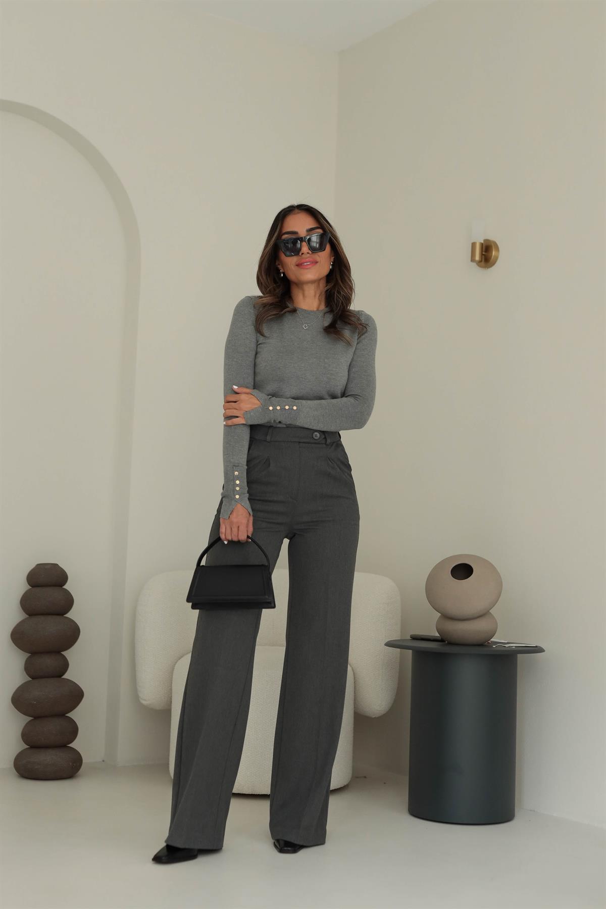 5140 Geniş Paça Kumaş Pantolon