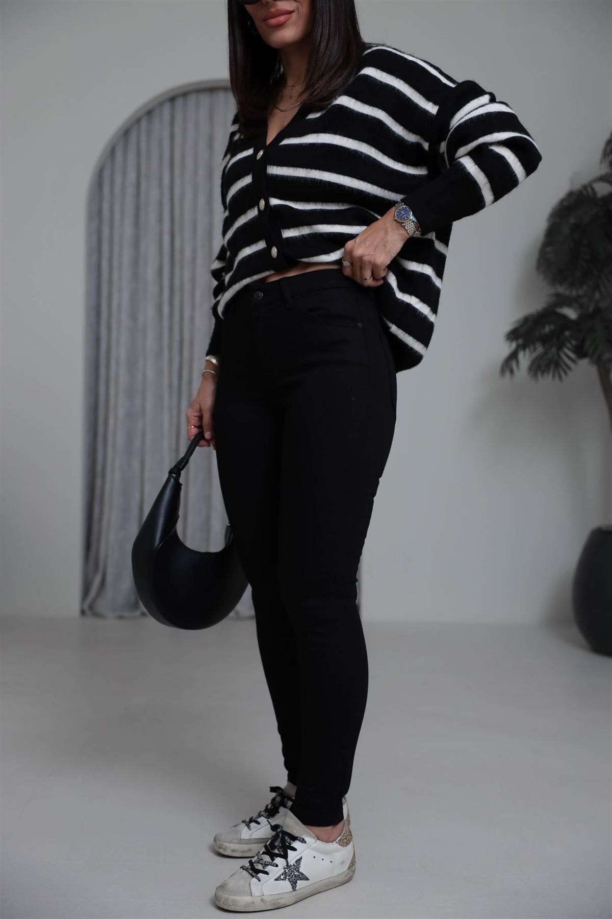 2001 Skinny Likralı Jean SİYAH