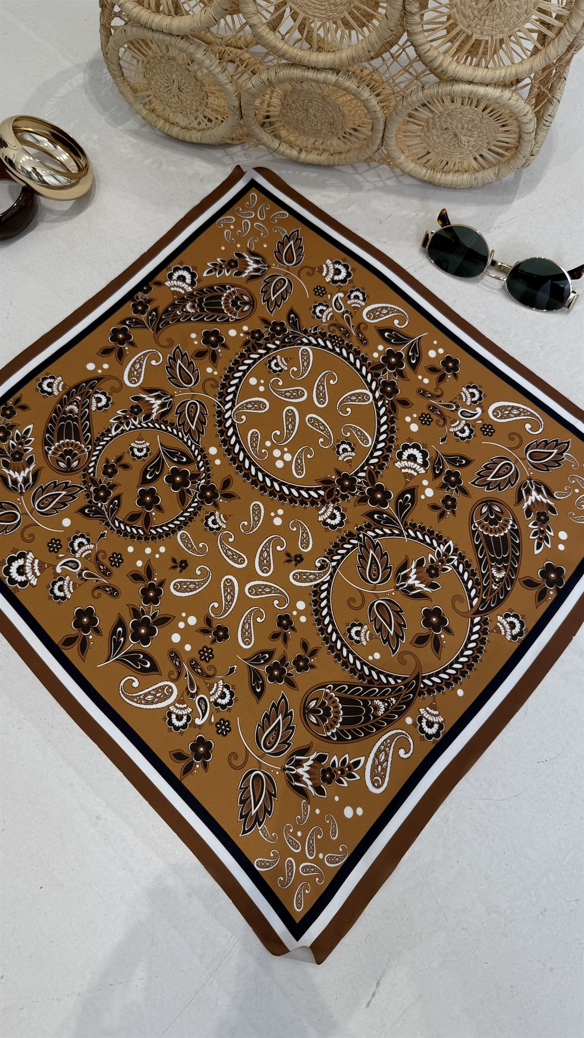 Şal Desenli Fular TABA