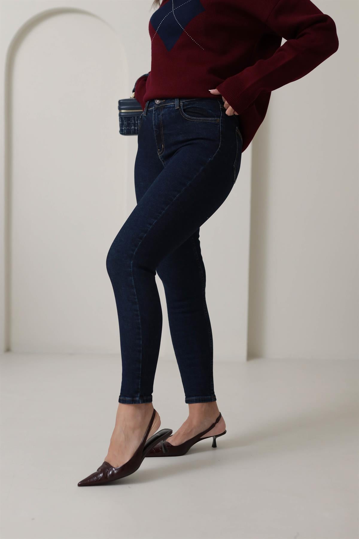 Jamie Skinny Likralı Jean LACİVERT