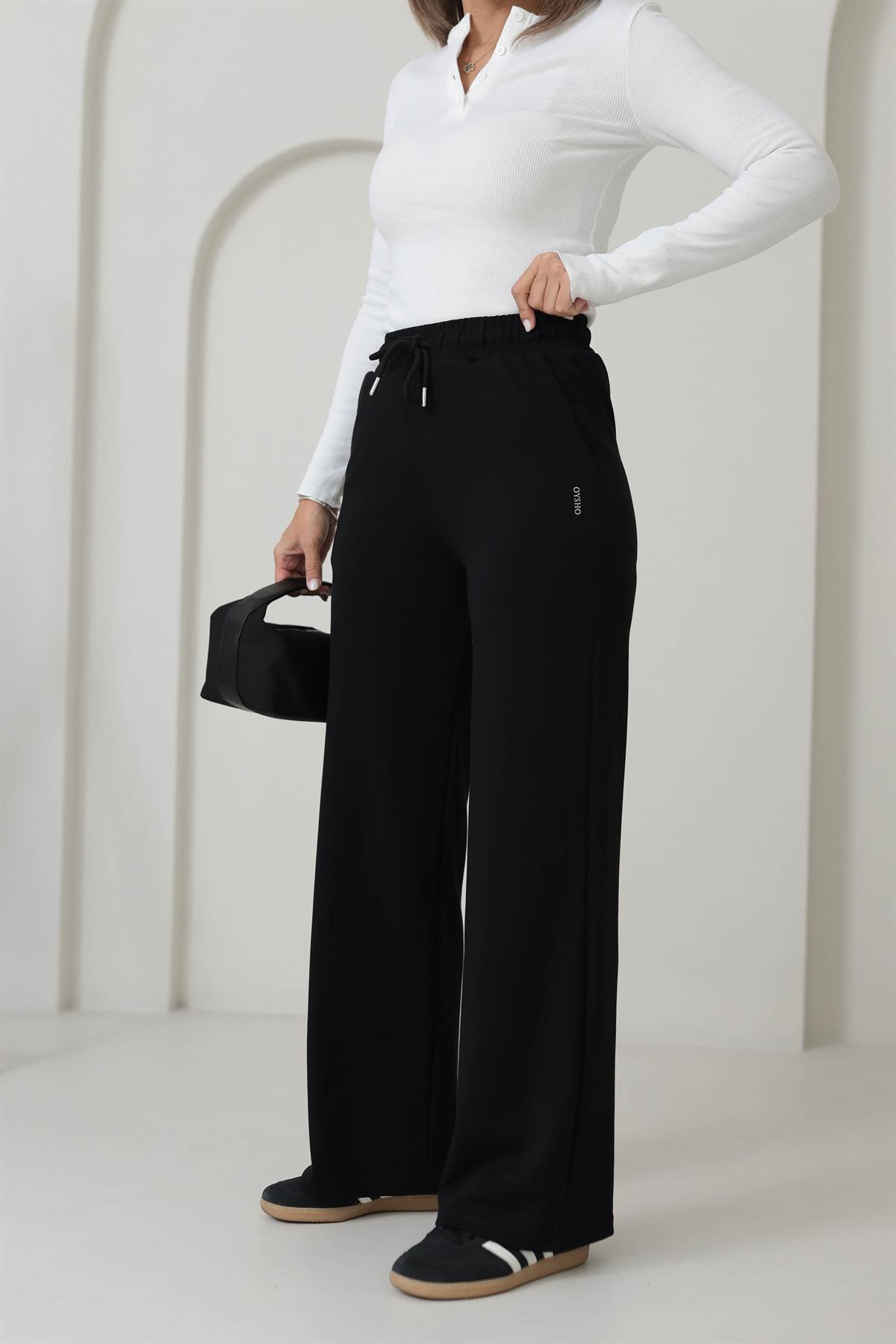 075 Modal OYS Bol Paça Eşofman Altı SİYAH