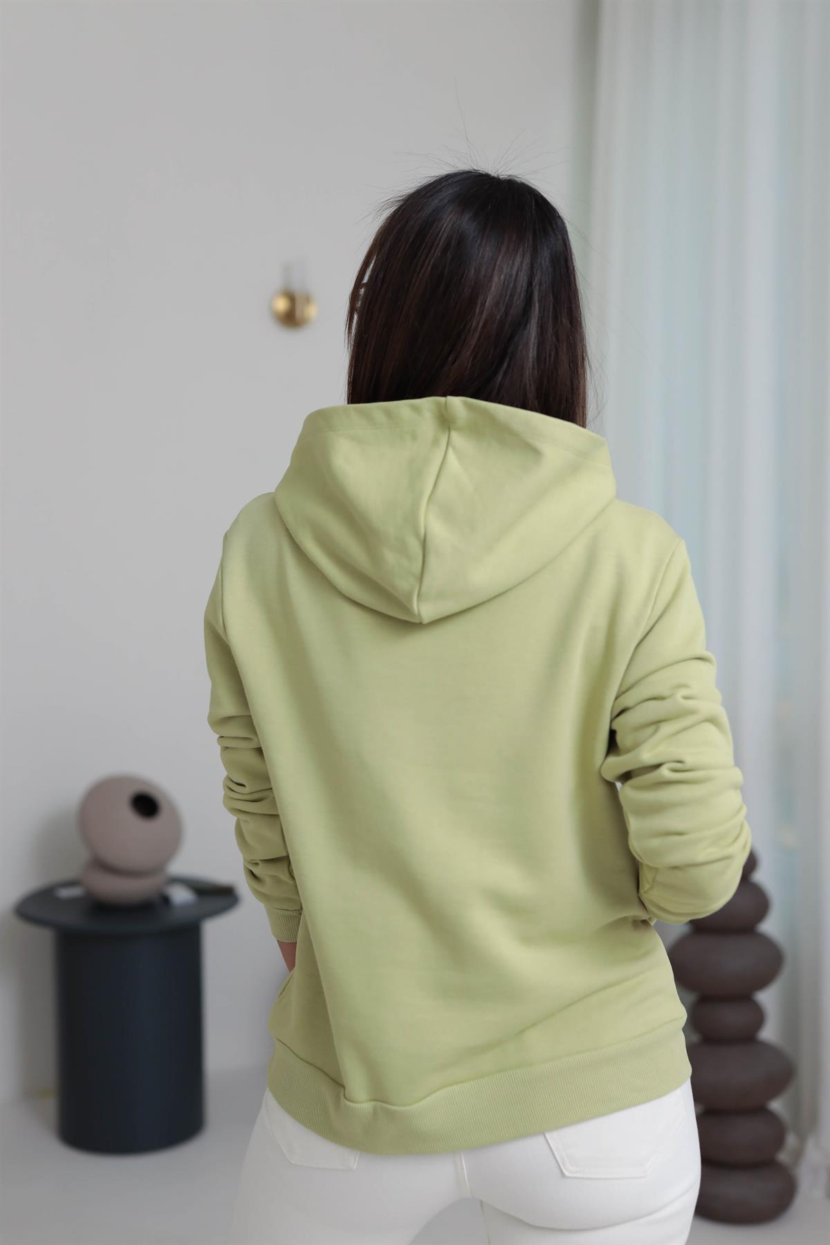 Oys Kapşonlu Sweatshirt YAĞ YEŞİLİ