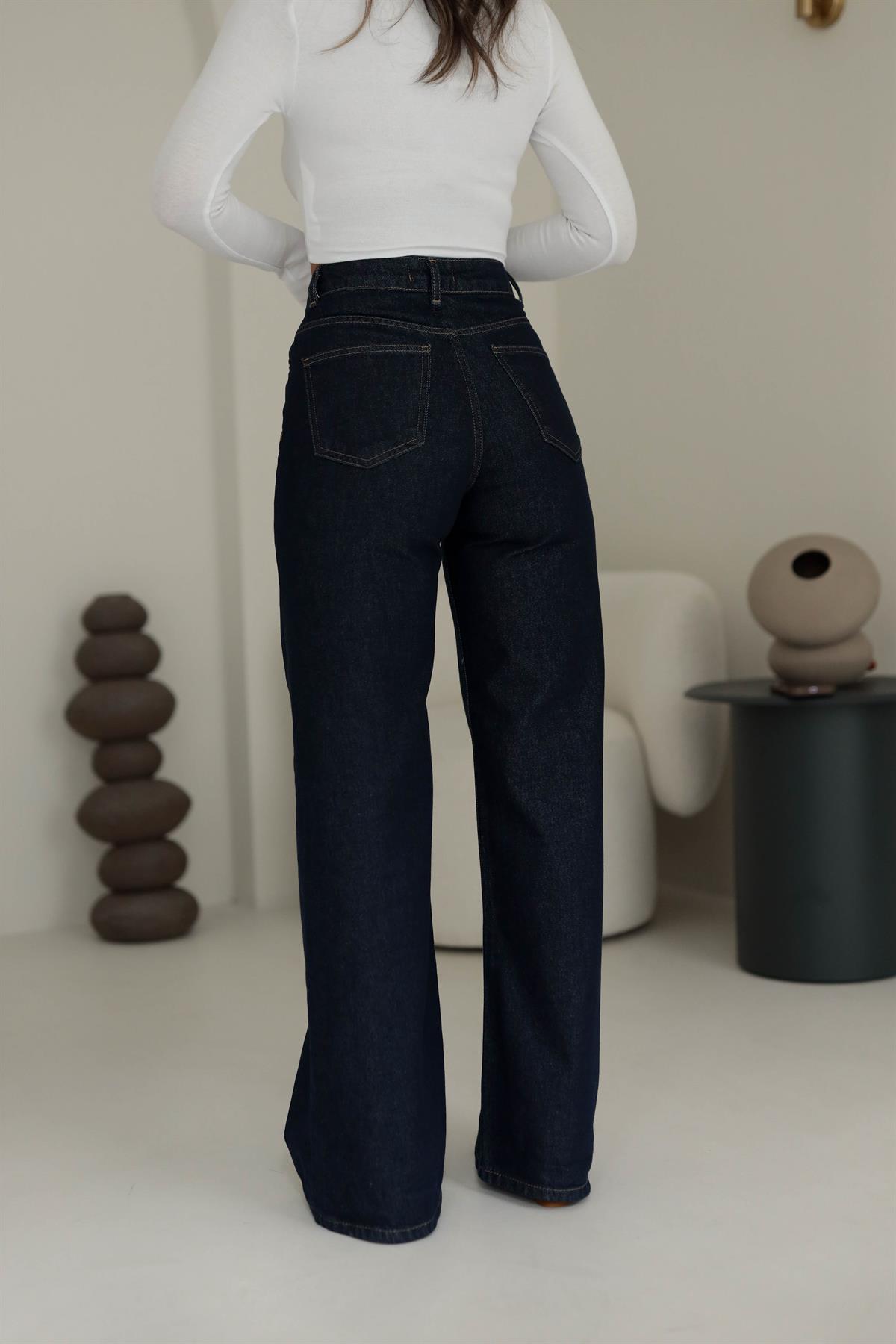 1706 Yüksek Bel Geniş Paça Jean