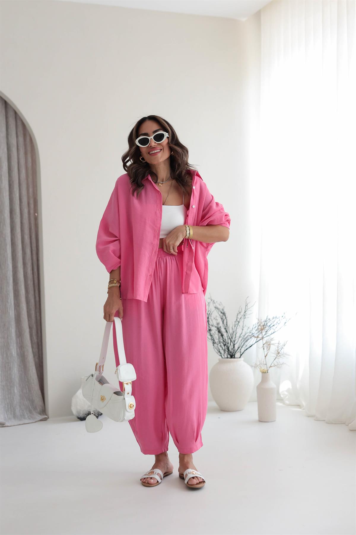 8830 Gömlek Pantolon Rahat Takım