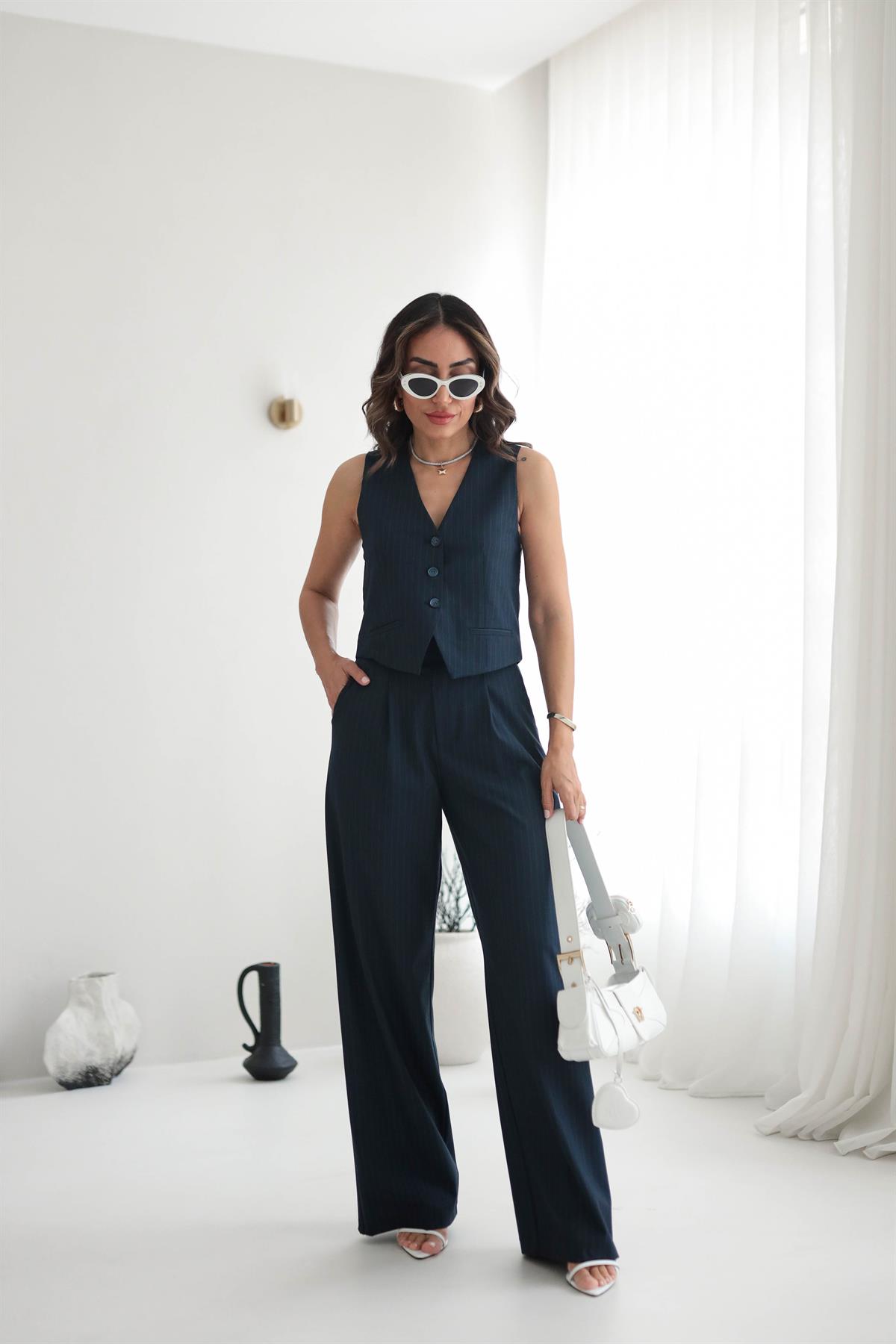 6058 Yelek Pantolon Takım