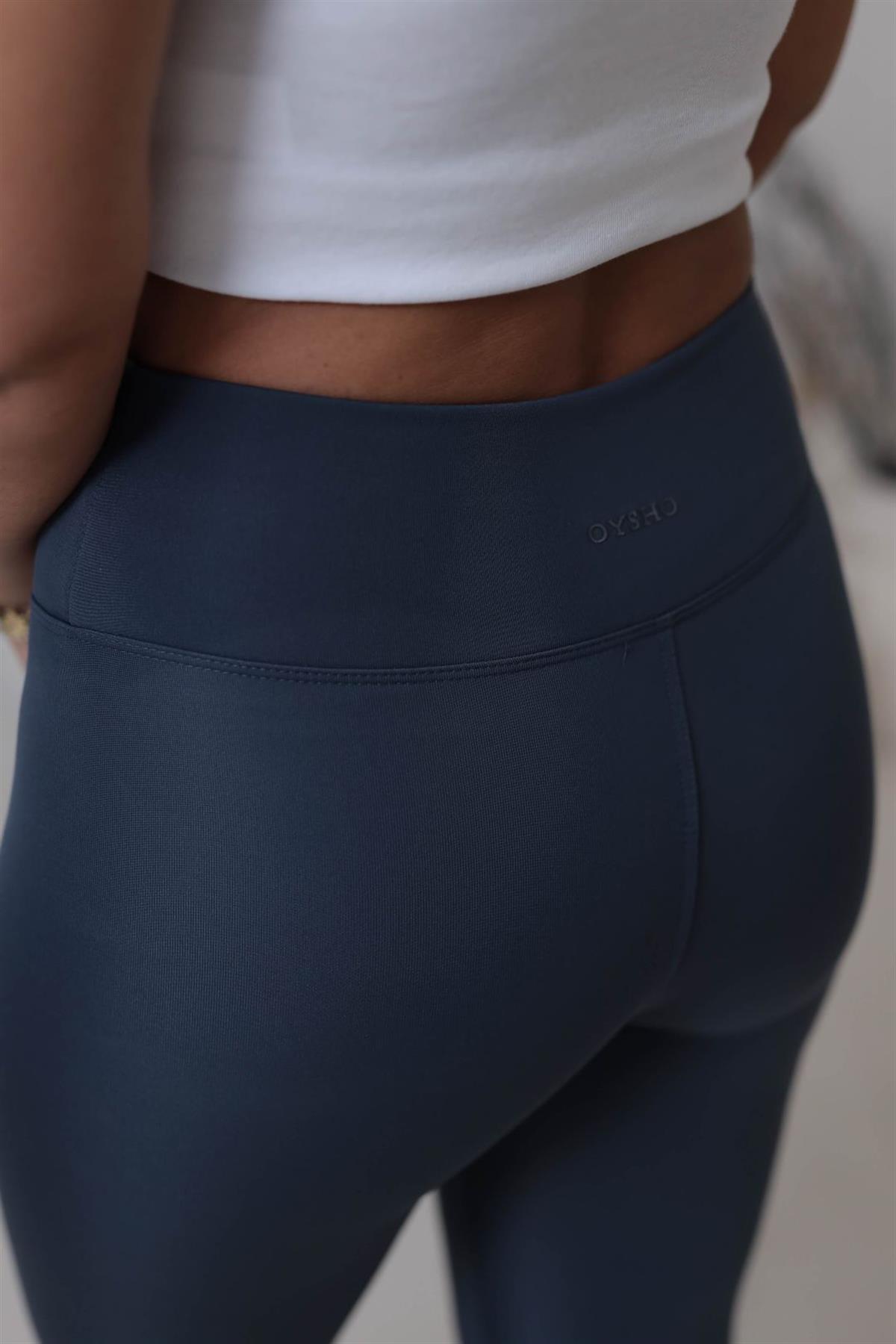 050 Oys Yüksek Bel Şardonlu Tayt ANTRASİT