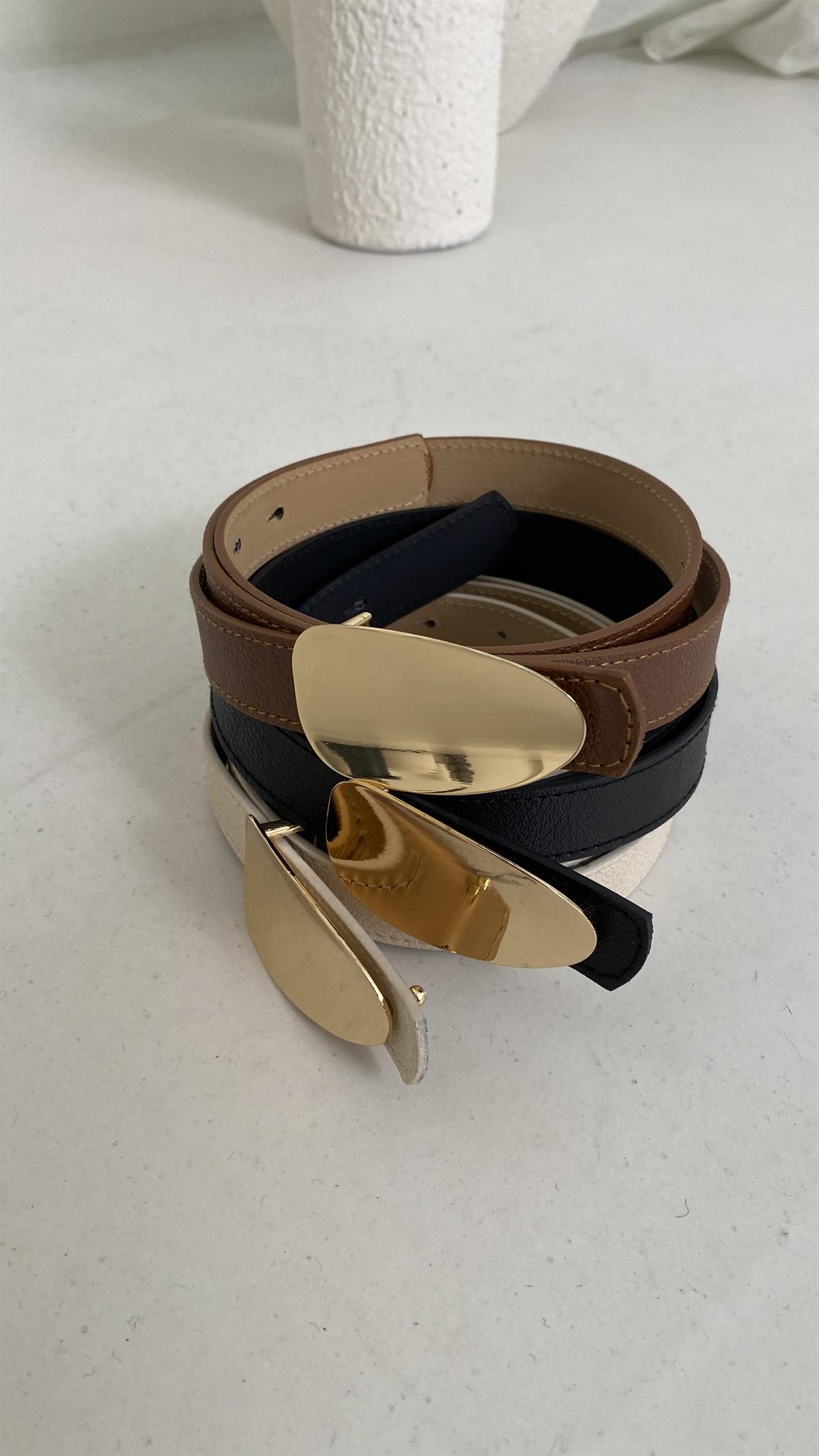 2020 Gold Detaylı Oval Kemer TABA