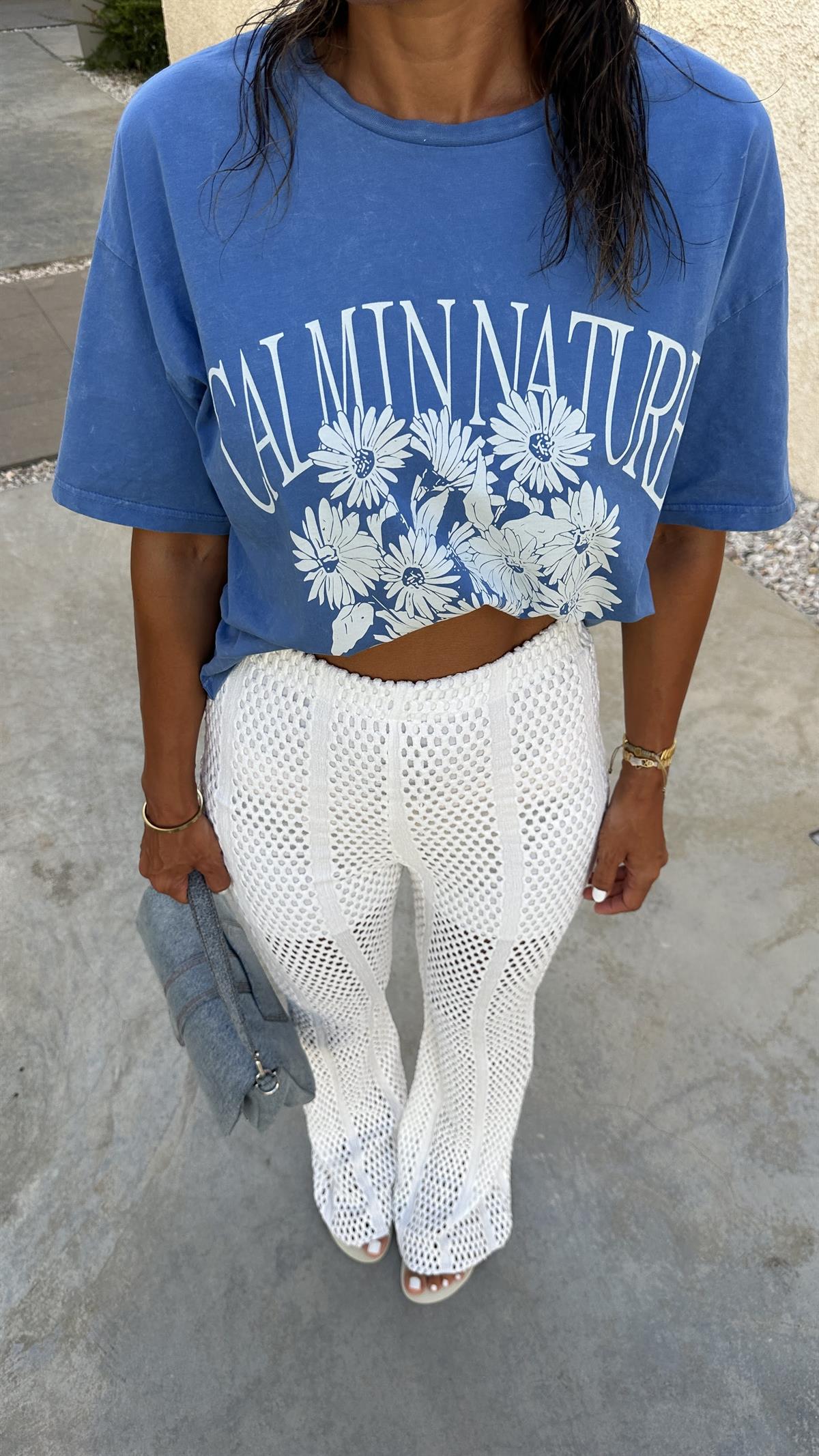 0268 Çiçek Baskılı Tshirt