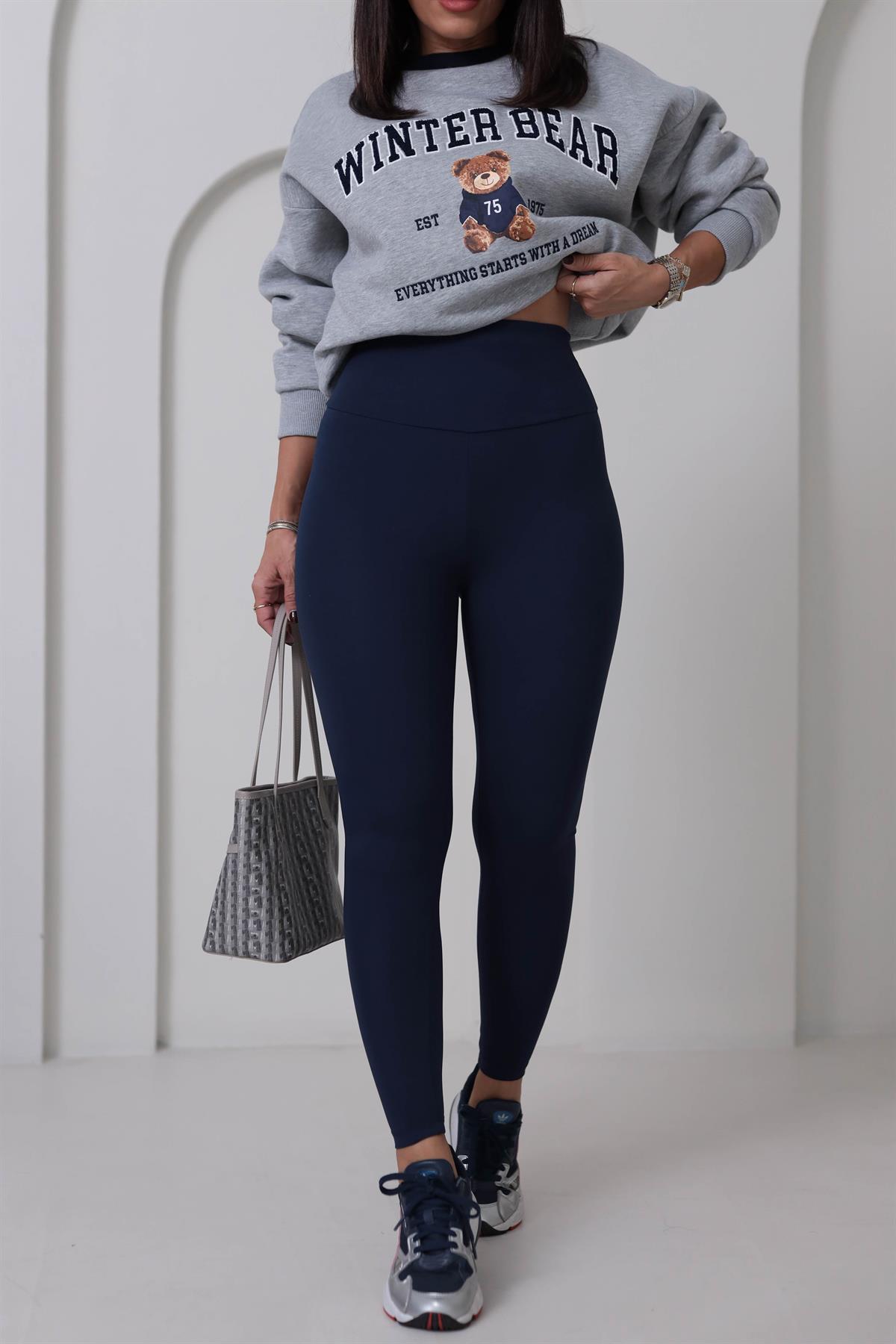 Oys Yüksek Bel Toparlayıcı Tayt LACİVERT