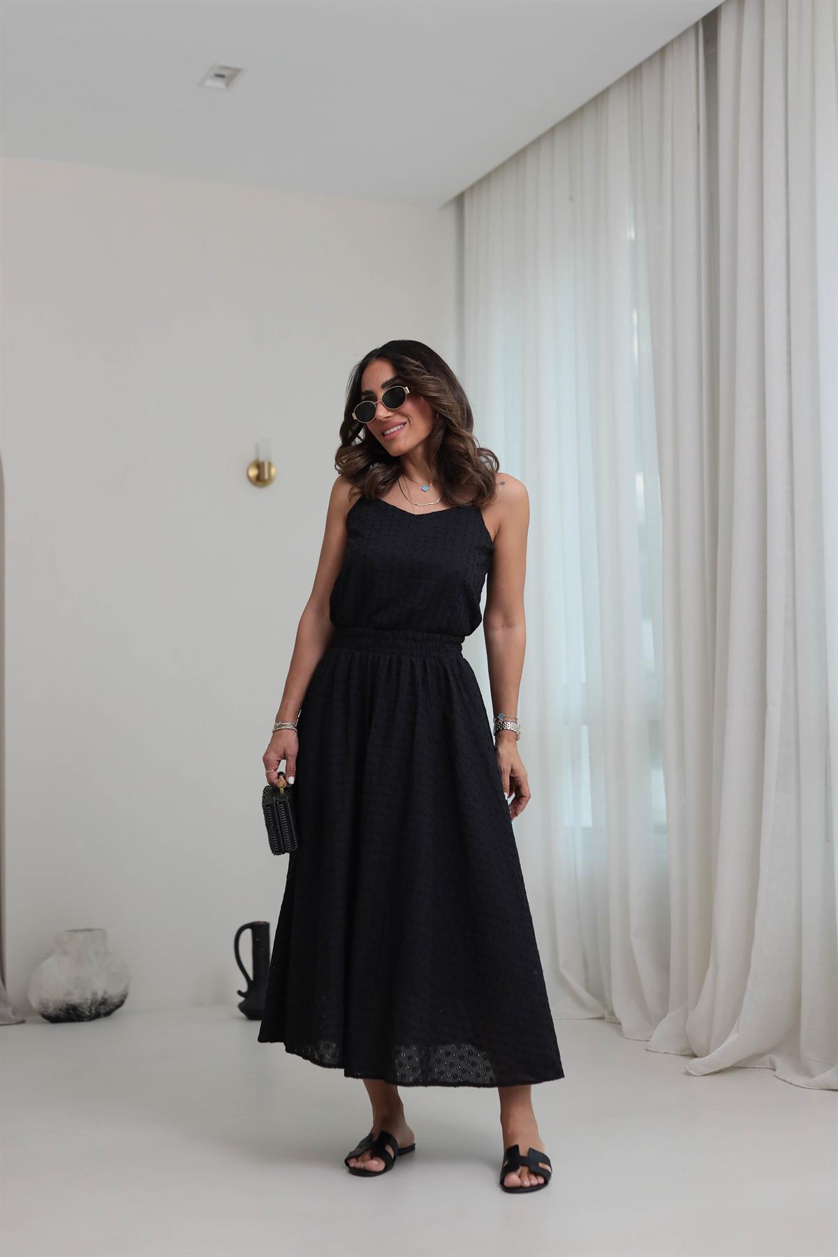 2884 Beli Lastikli Fisto Etek SİYAH