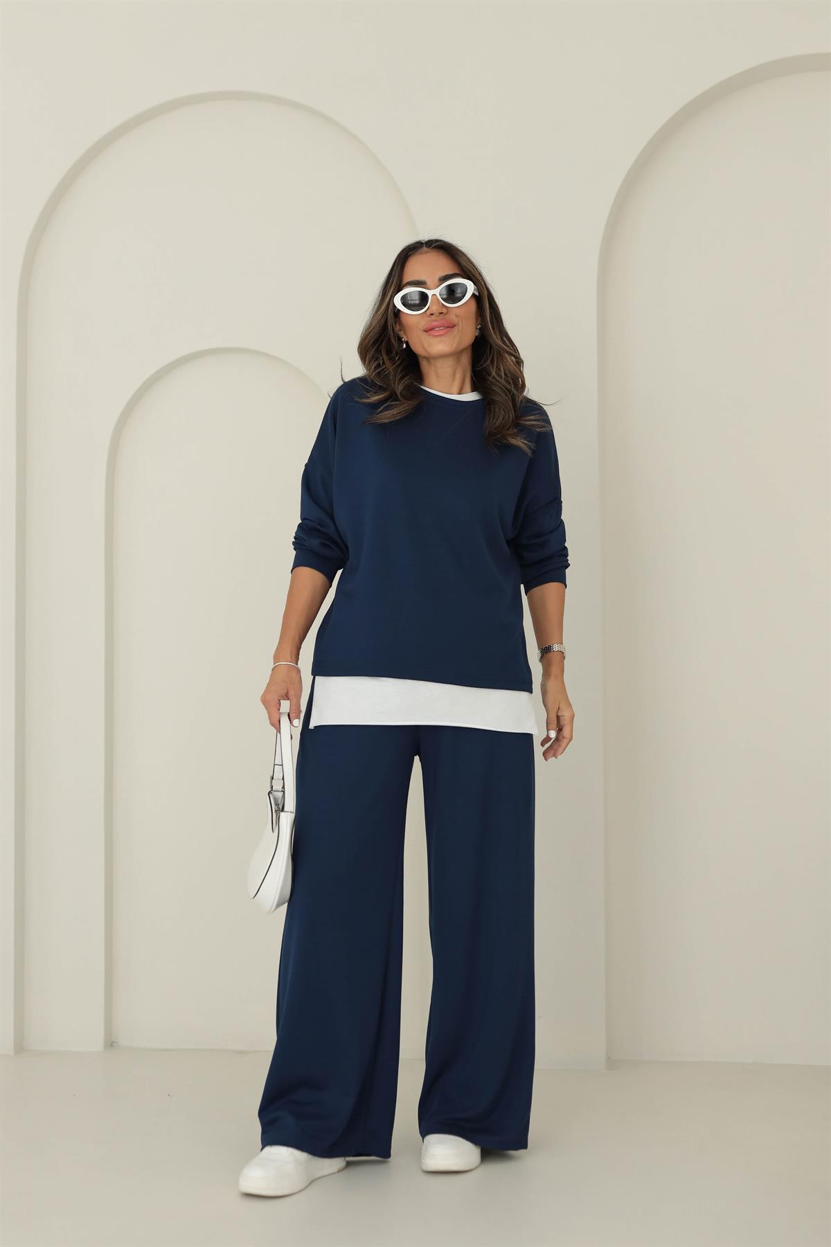 8306 Modal Kumaş Takım LACİVERT