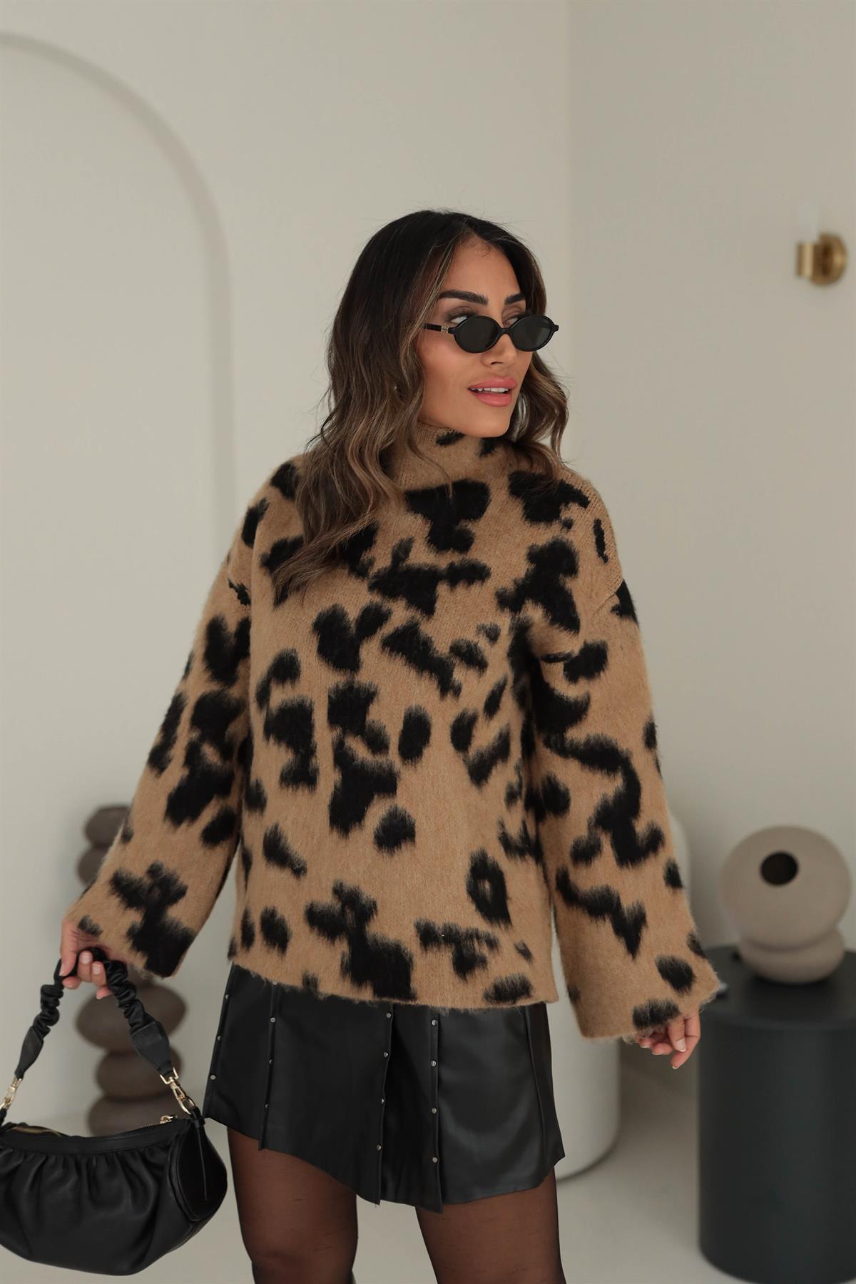 0112 Yarım Balıkçı Yumoş Leopar Kazak