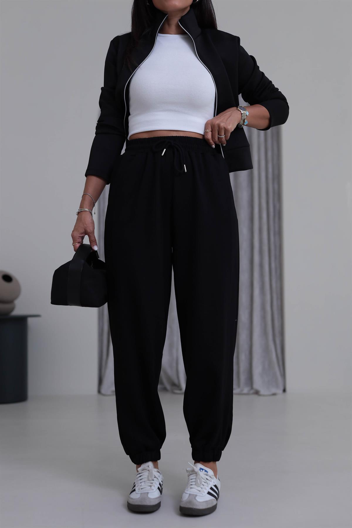 2481 Rahat Kesim Jogger Modal Pantolon SİYAH