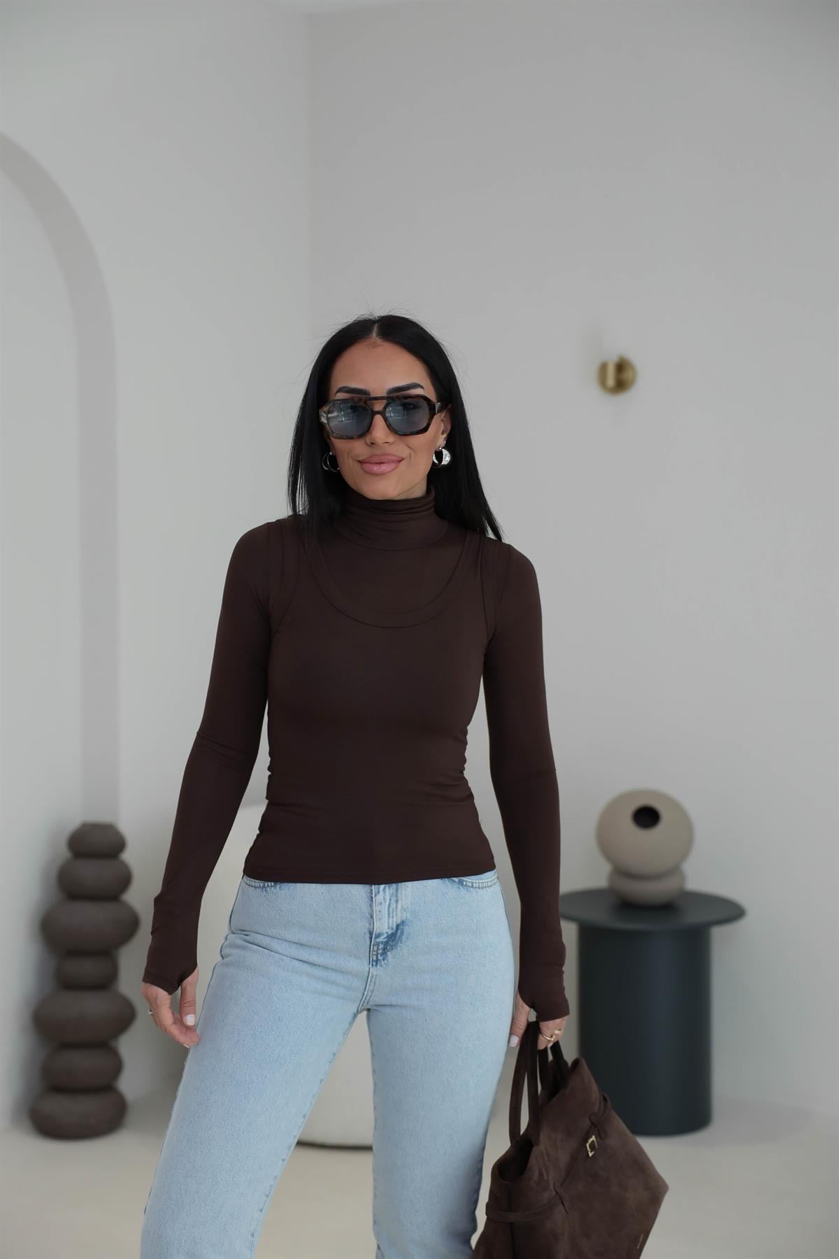 1519 Atletli Modal İkili Body KAHVE