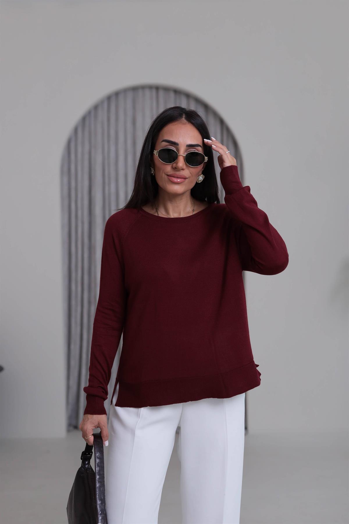 0536K İnce Mevsimlik Triko BORDO