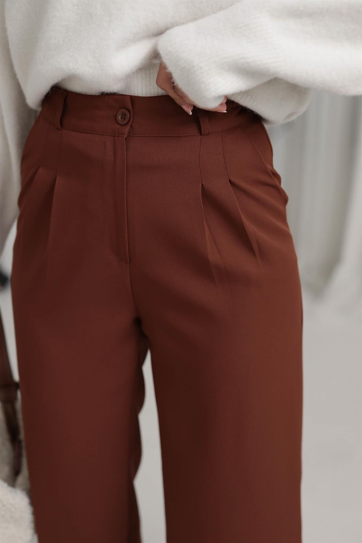 2300 Palazzo Pantolon KAHVE