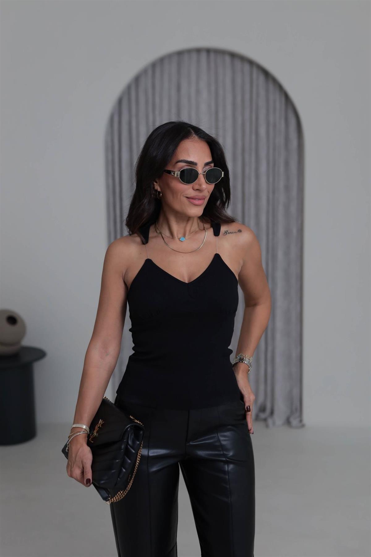 7274 Misinalı Fitilli Atlet SİYAH