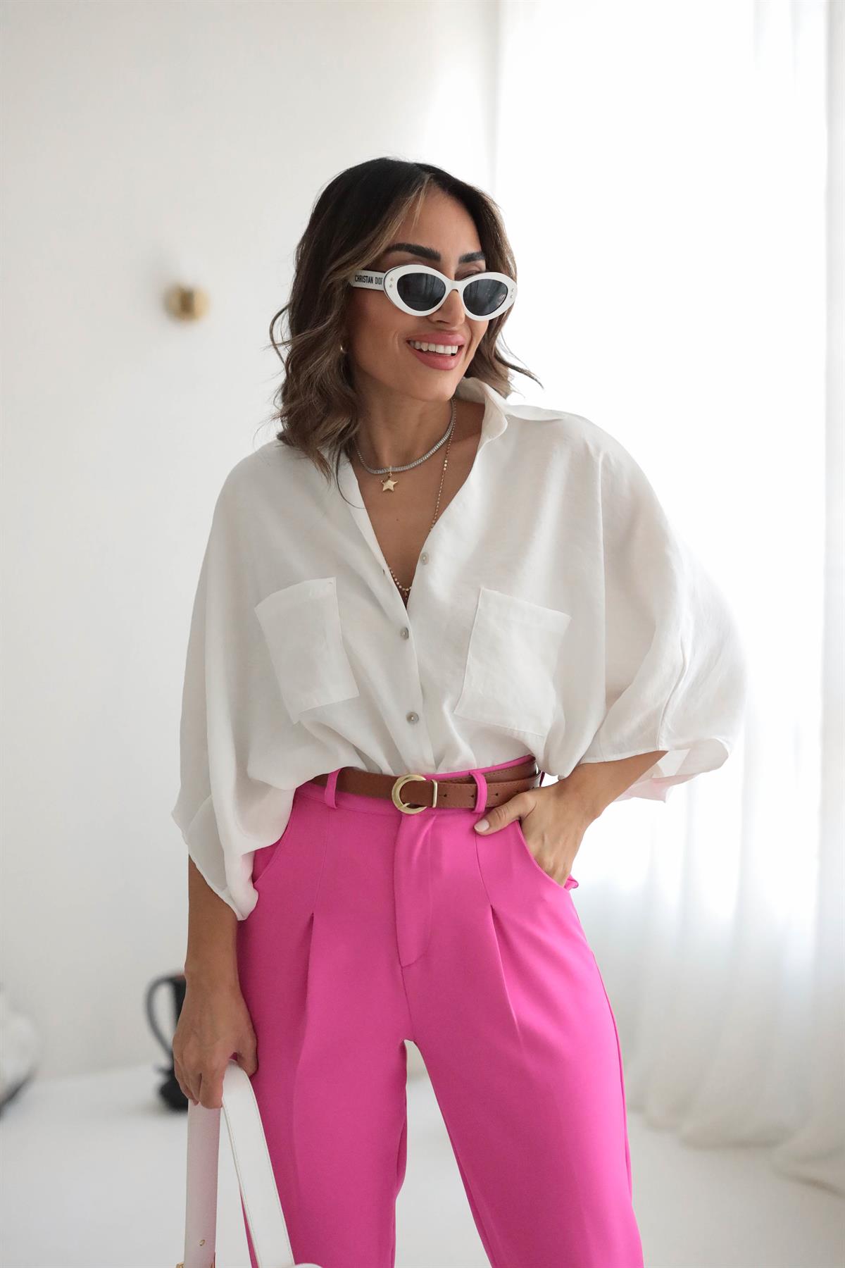 8914 Yarasa Kol Cepli Gömlek