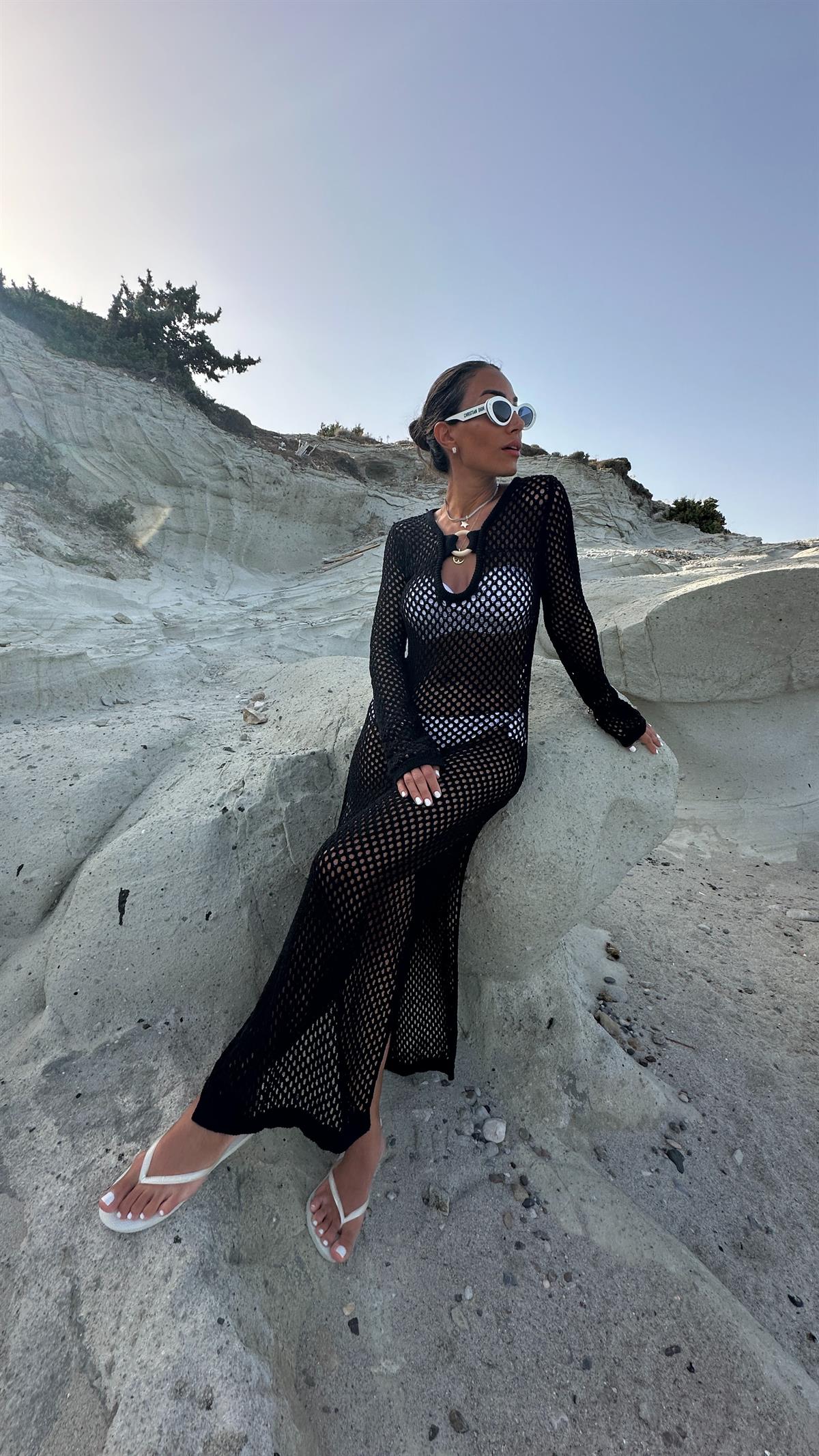 Ajurlu Plaj Elbisesi