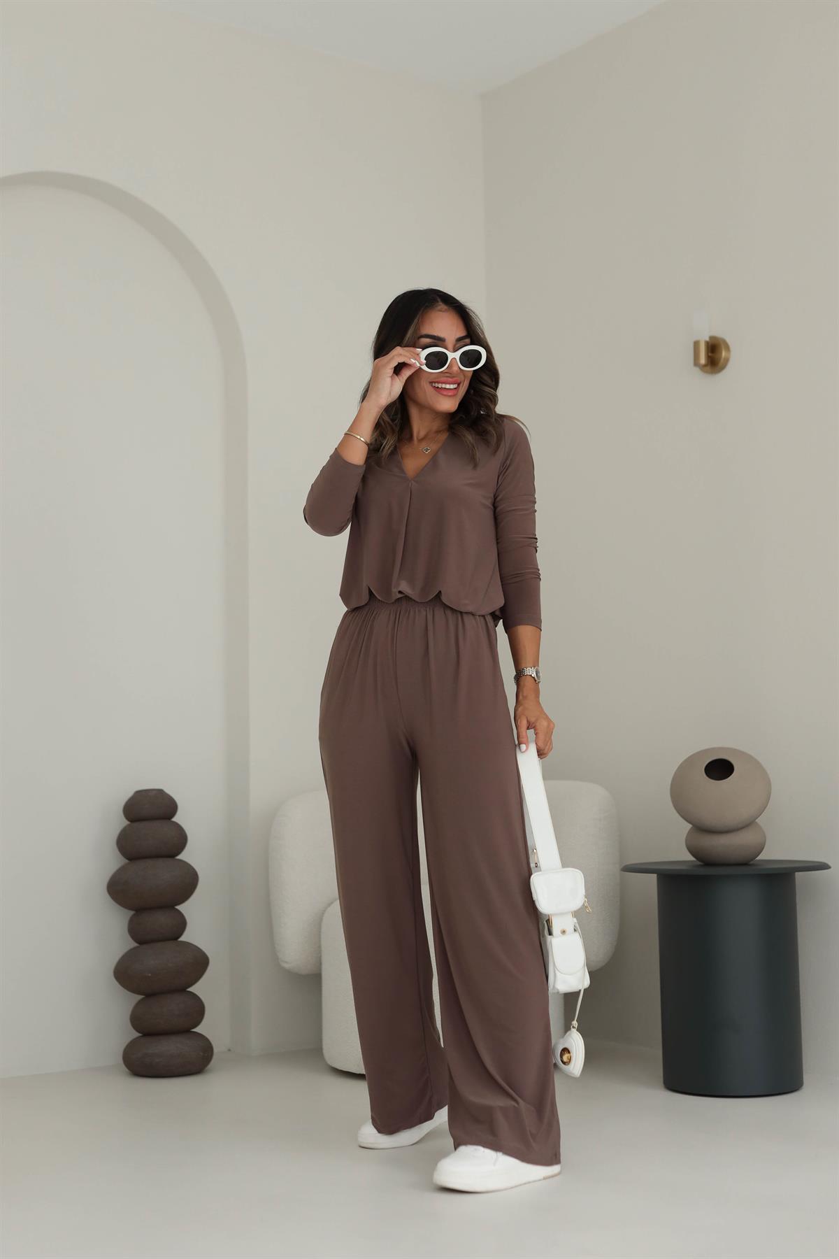 1019 Sandy İkili Takım KAHVE