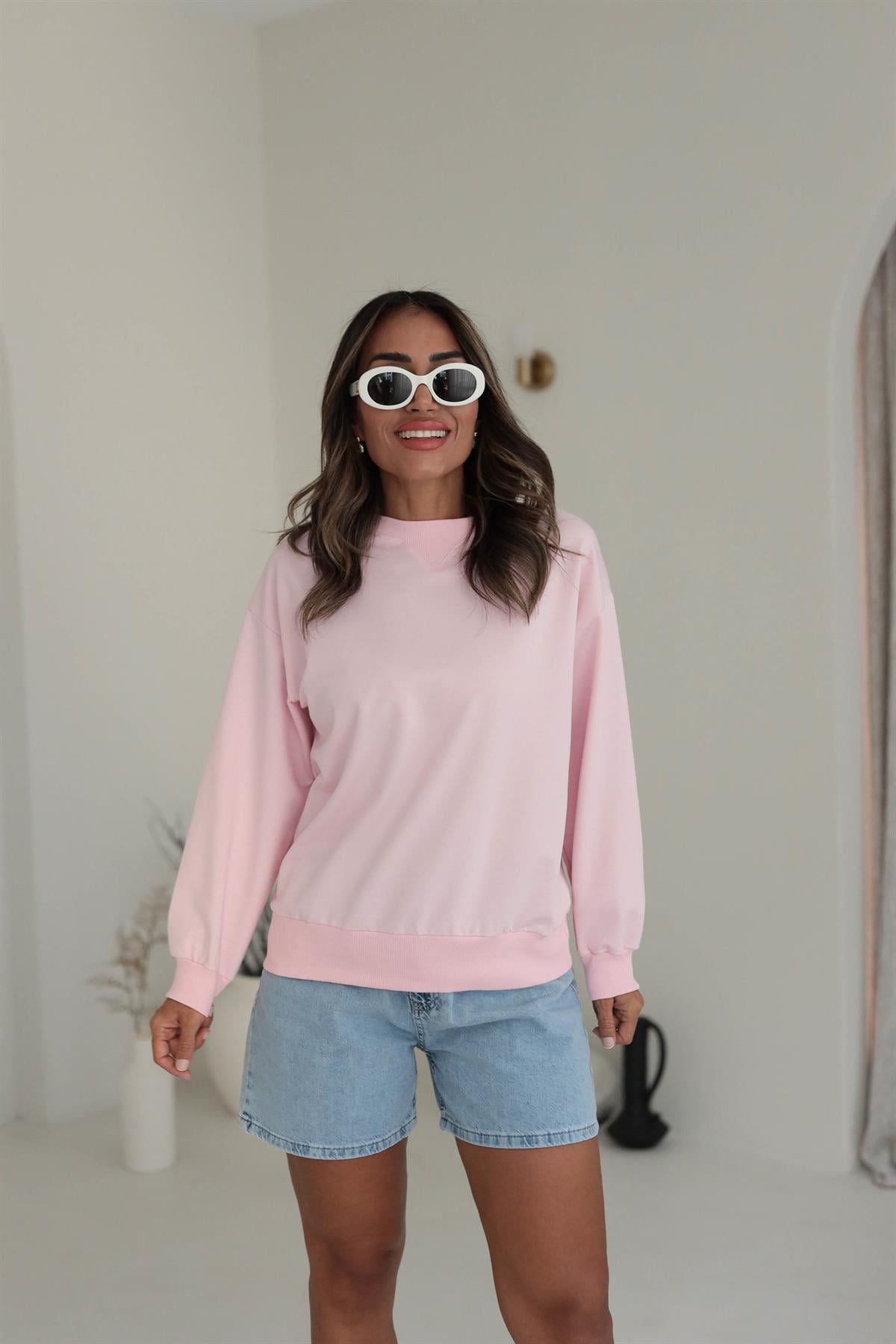 7204 Yumuşak Dokulu Sweatshirt