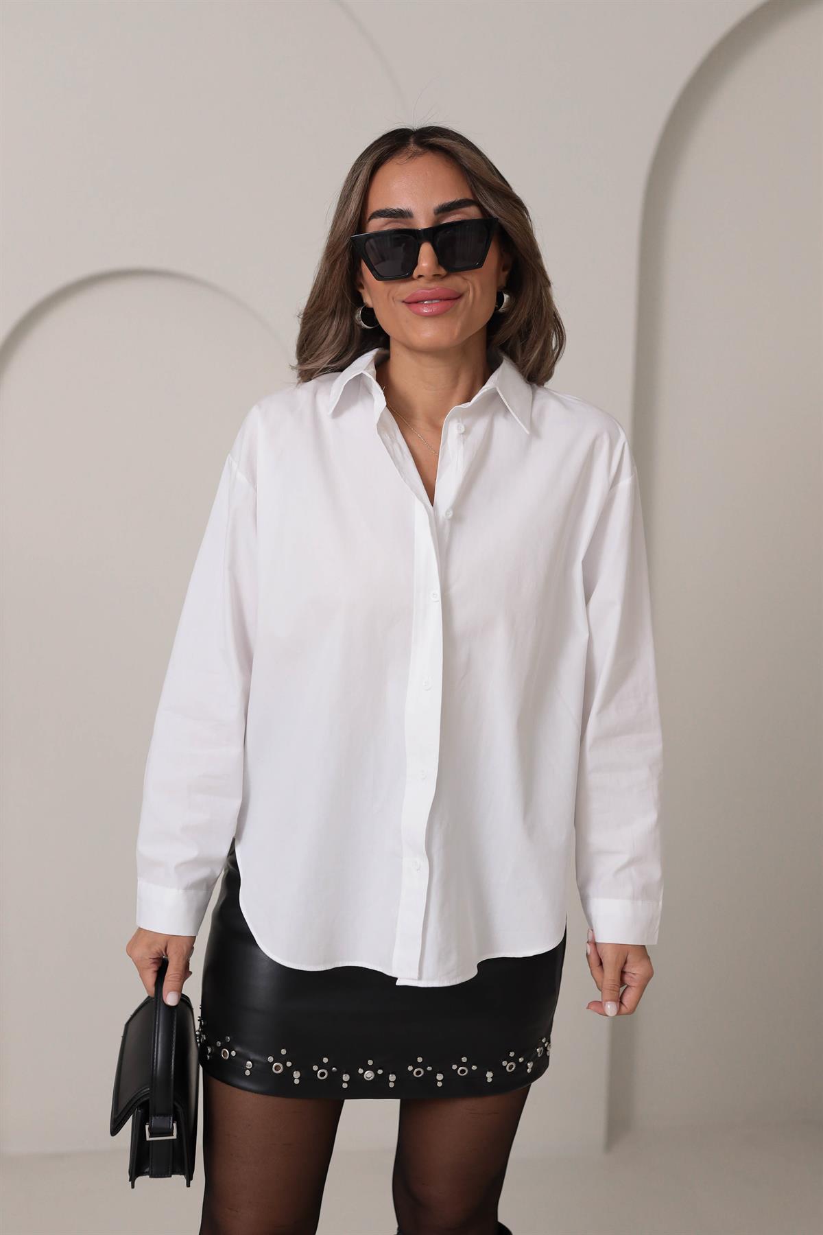 1011 Massi Regular Gömlek BEYAZ