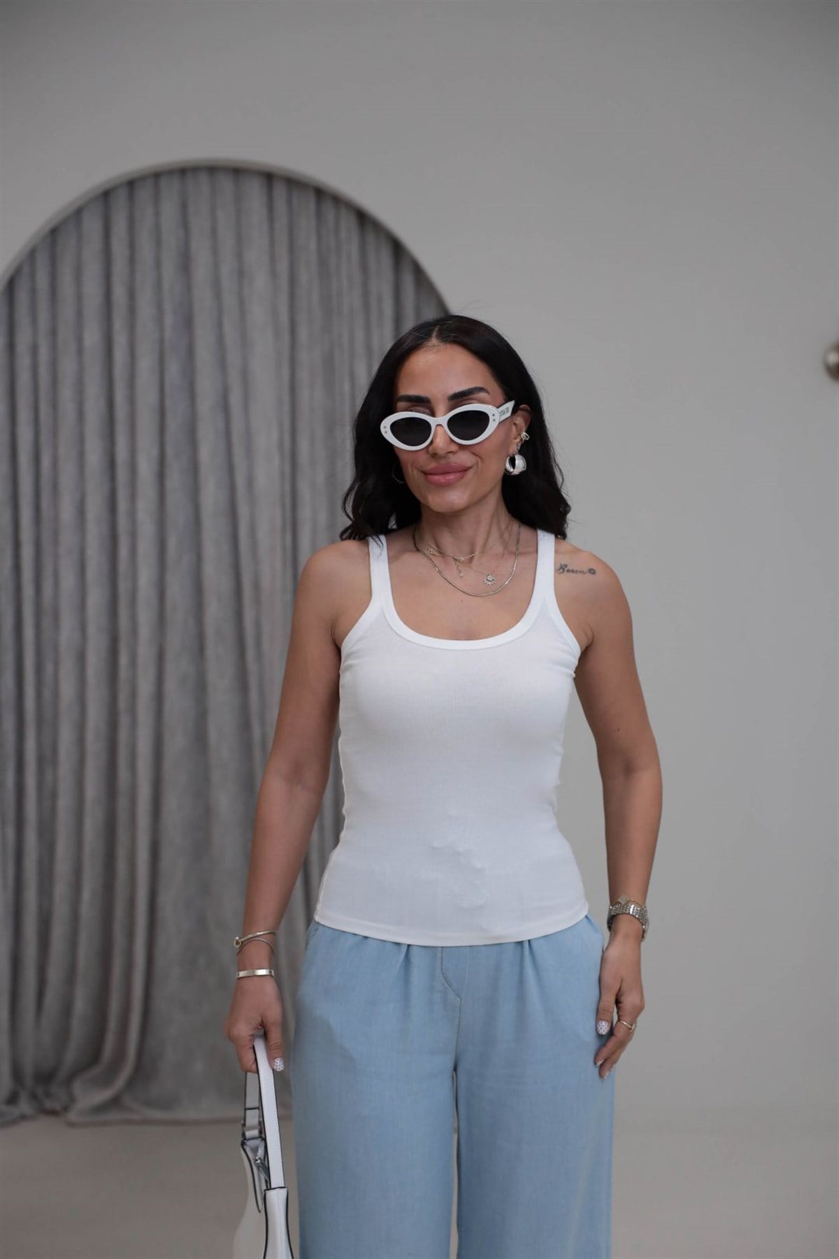 7592 Fitilli Pamuklu Doku Atlet EKRU