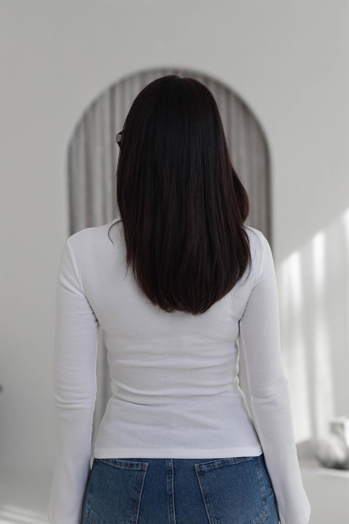 5243 İspanyol Kol Kaşkorse Bluz EKRU