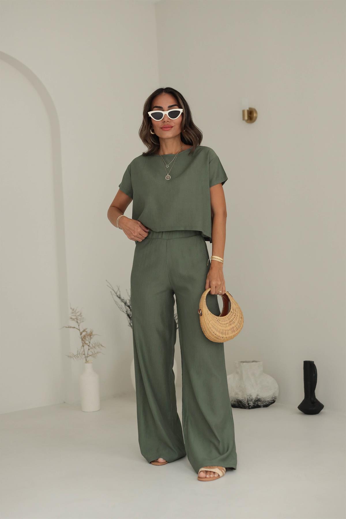 7118 Krinkıl Kumaş Rahat Takım