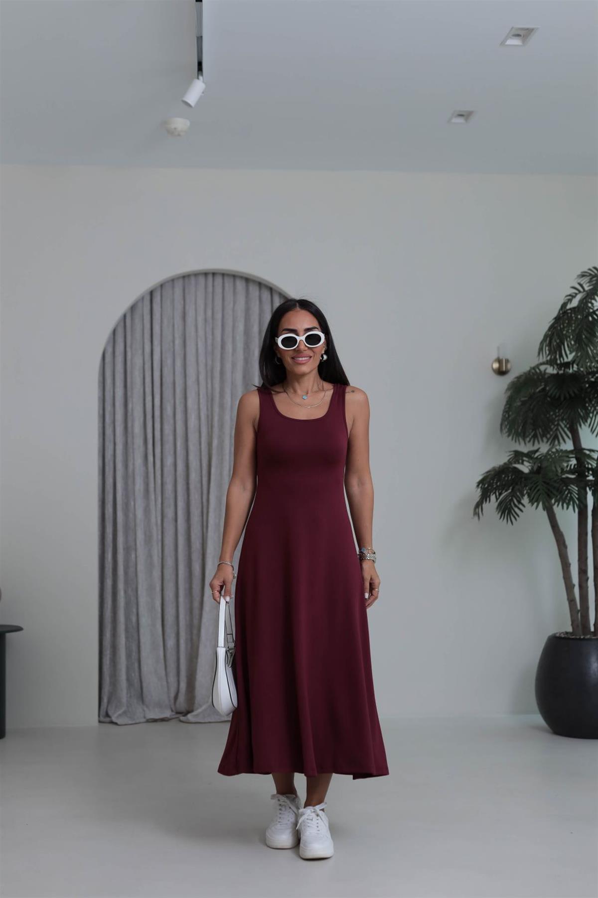 4064 Elbiseli Bluzlu Takım BORDO