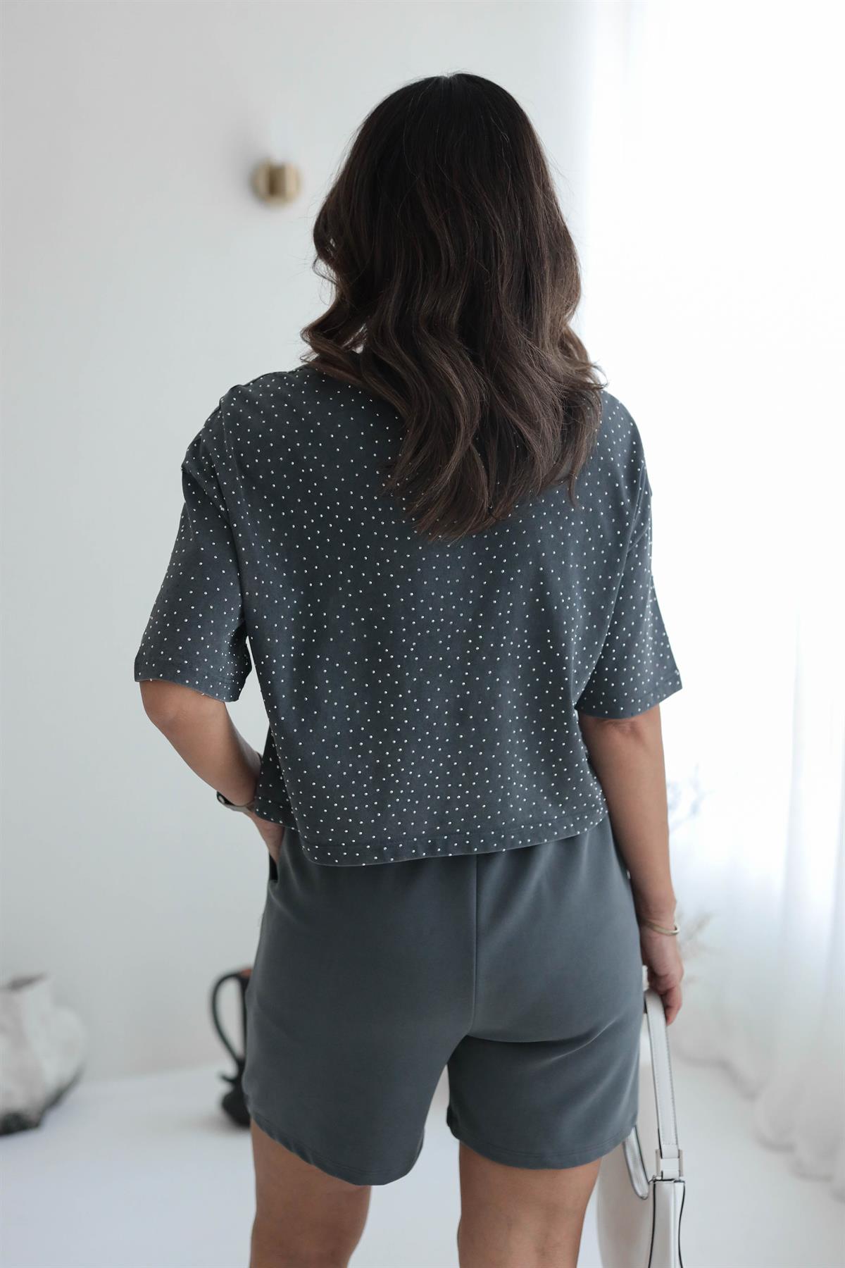 Bel Lastikli Yumuşak Dokulu Şort