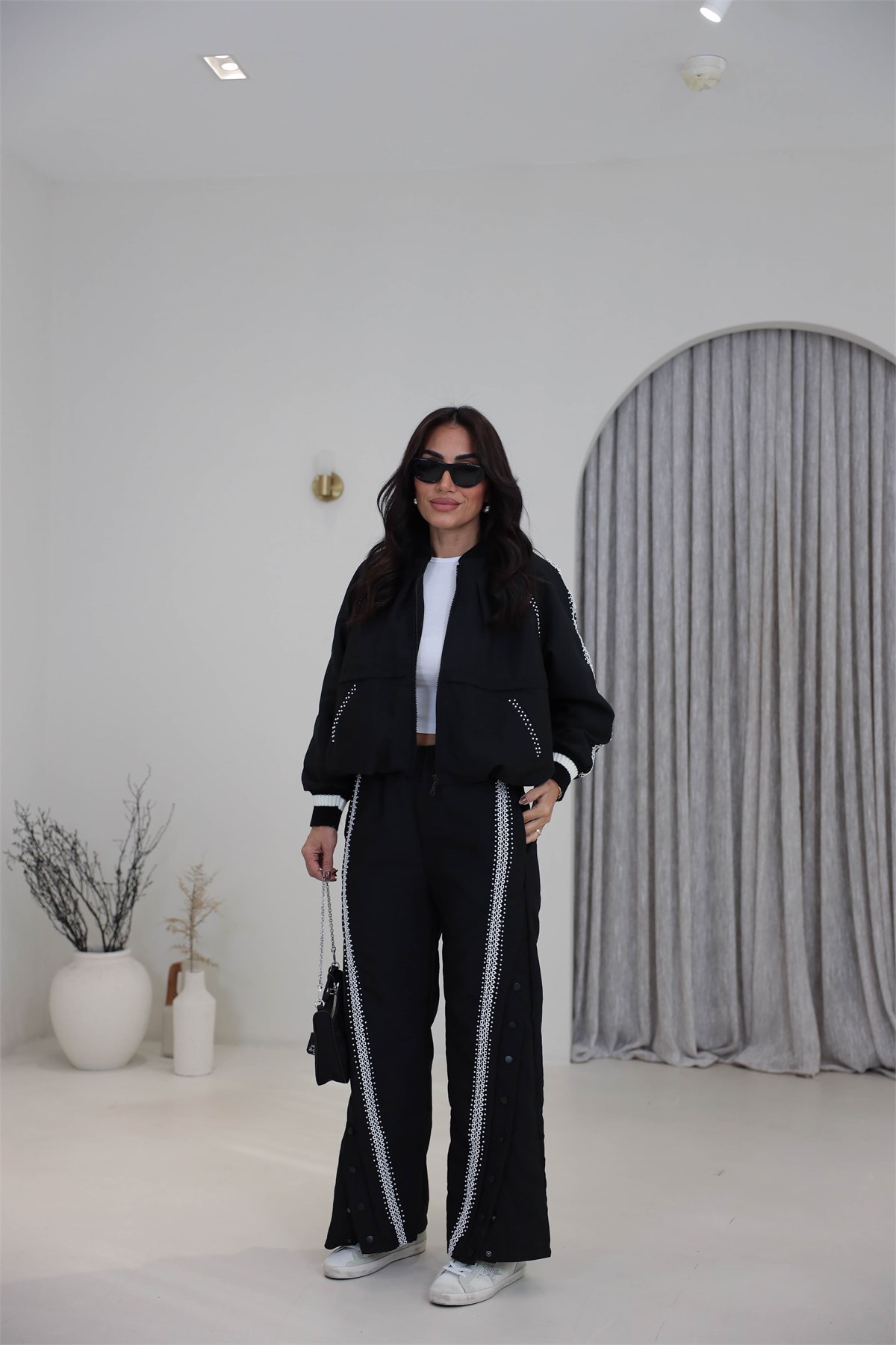 7640 Glam Street İkili Takım SİYAH