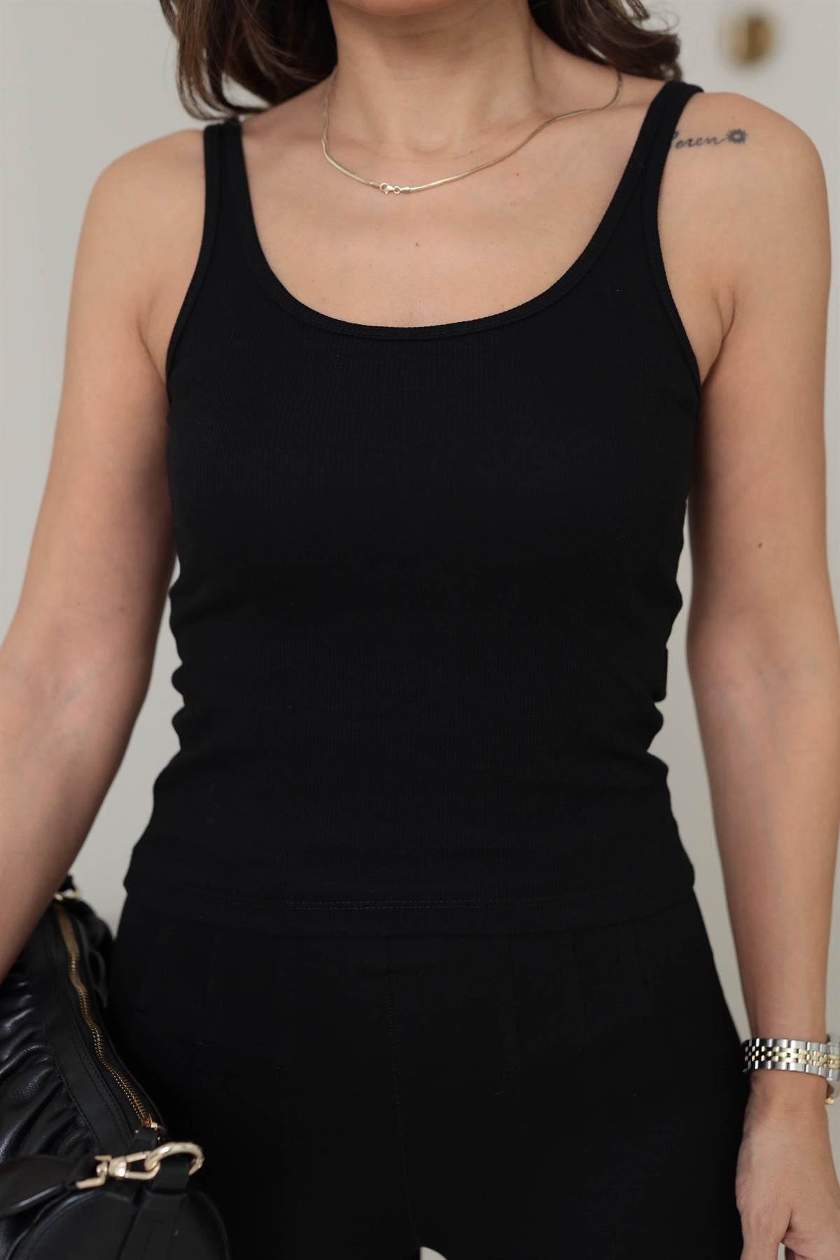 4113 Fitilli Basic Atlet SİYAH