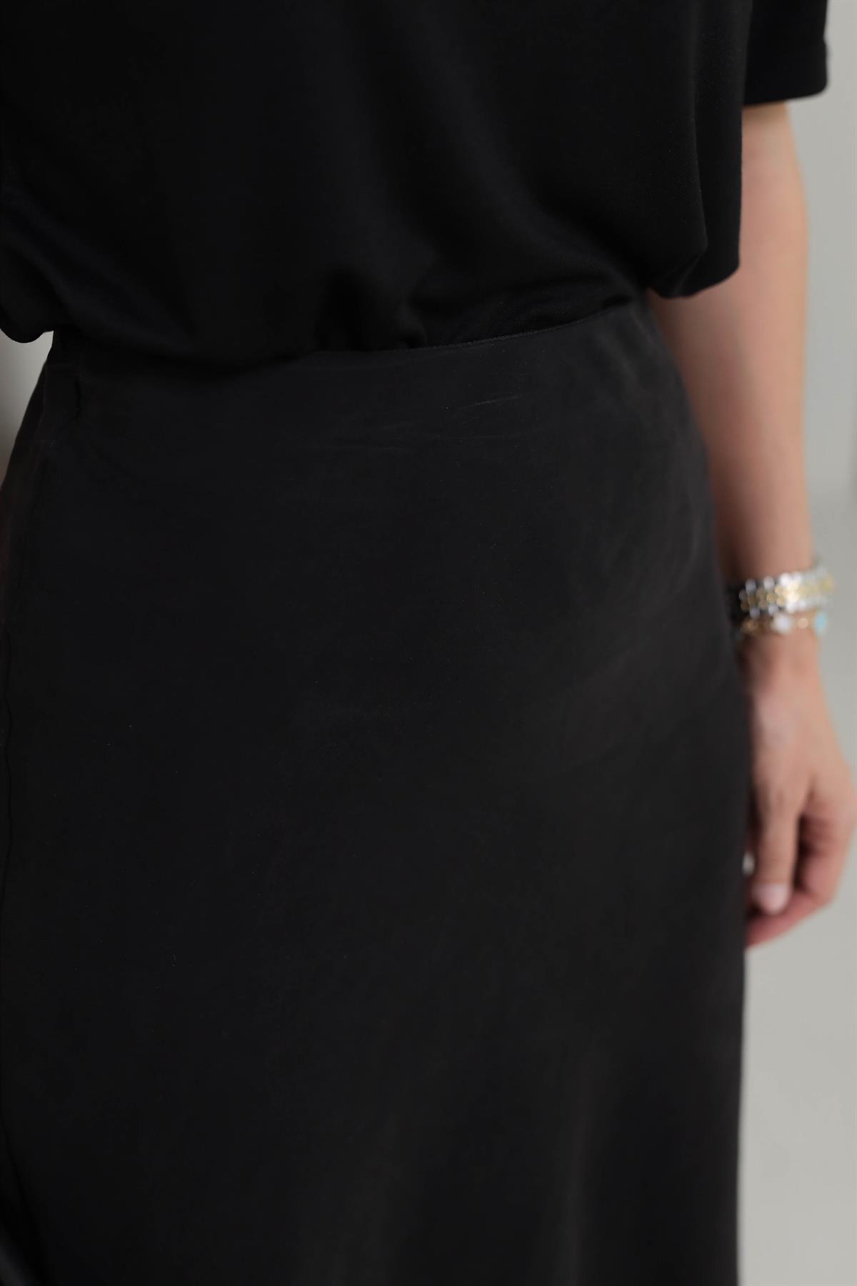 7055 Dokuma Verev Etek SİYAH