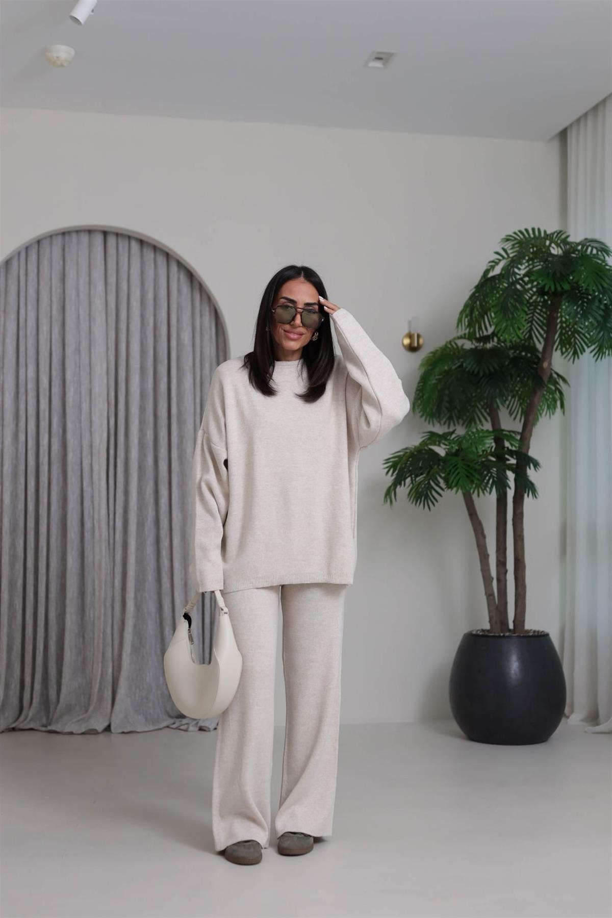 0316 Düz Basic Triko Takım TAŞ