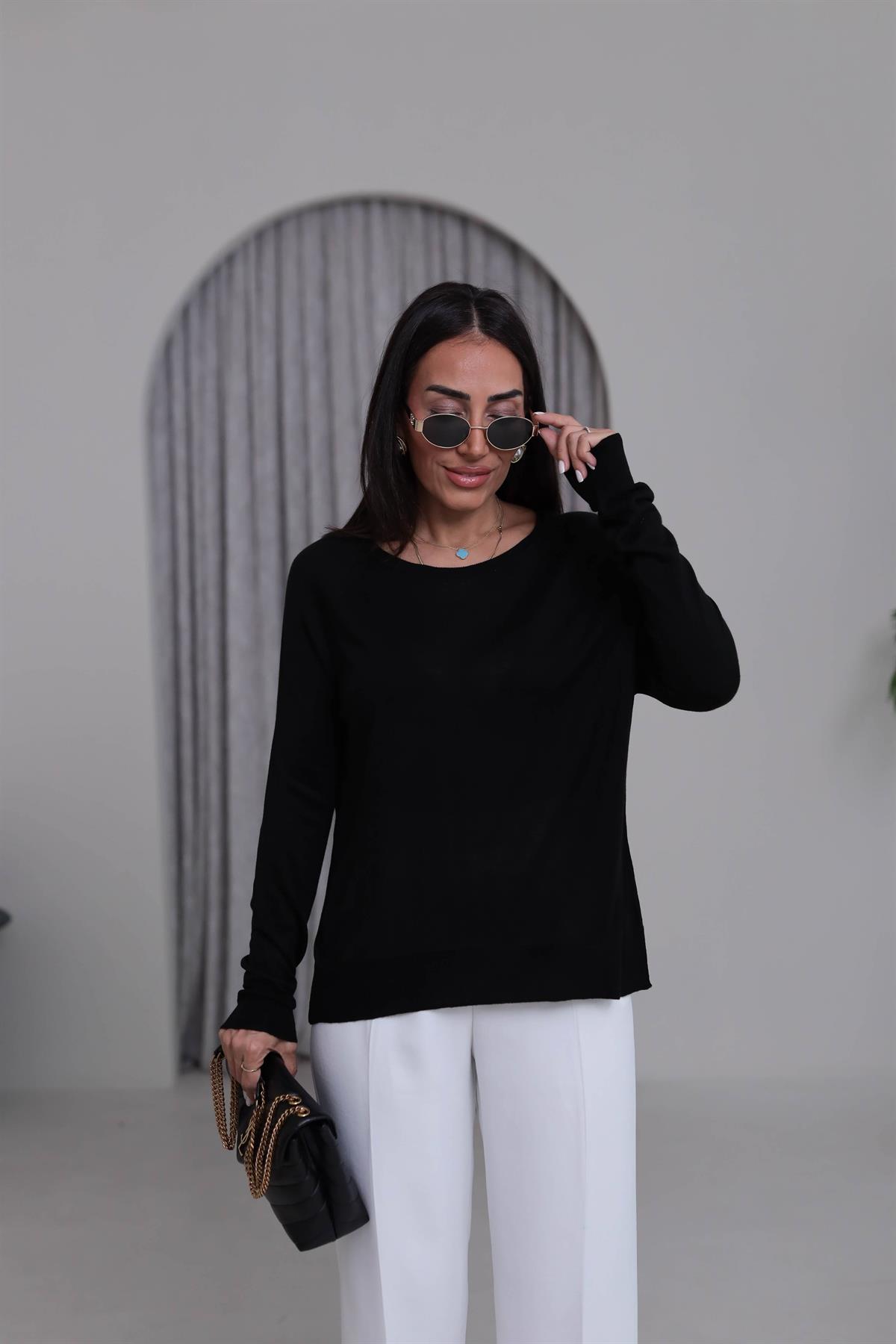 0536K İnce Mevsimlik Triko SİYAH