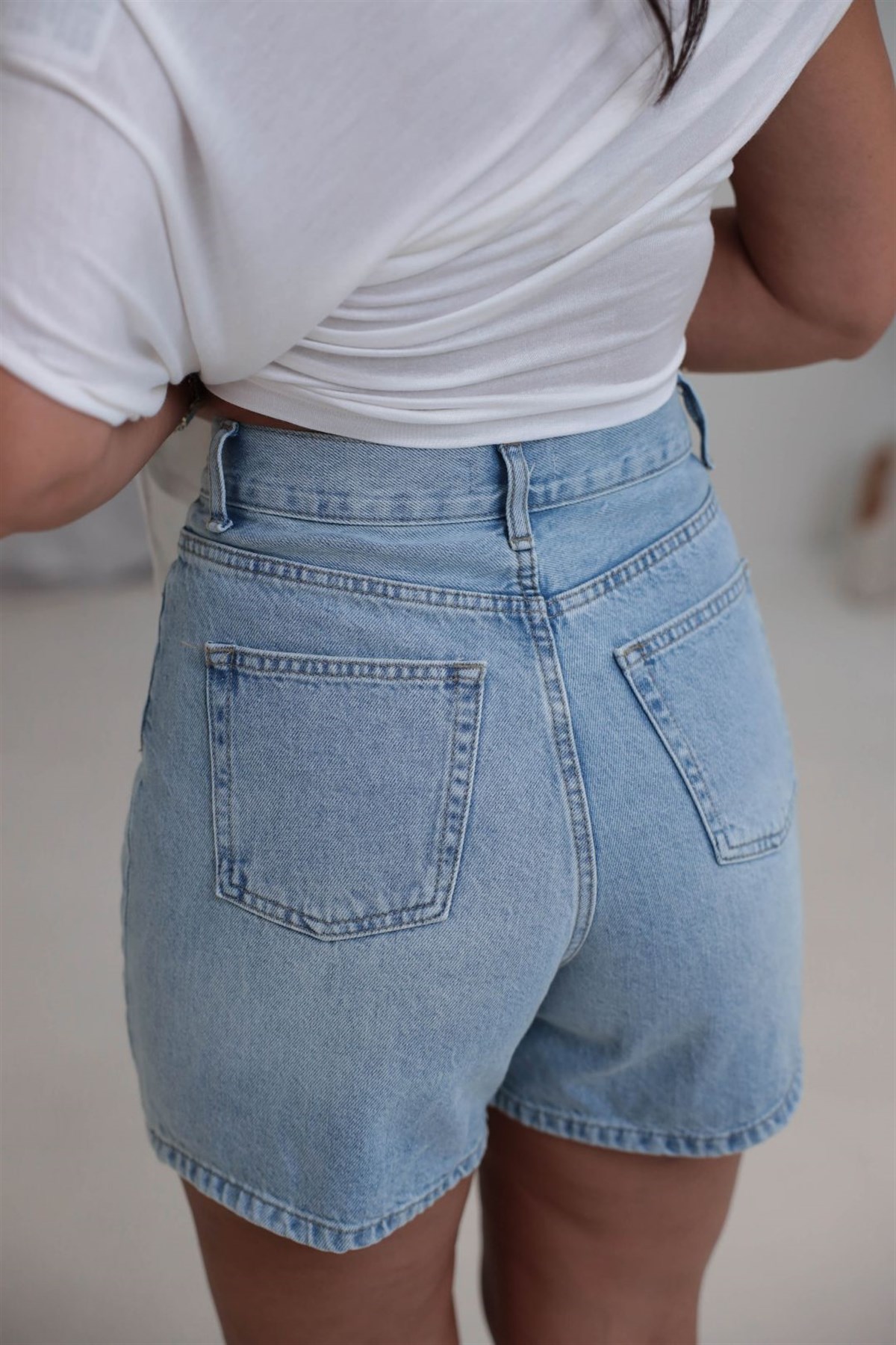 3635 Mini Denim Şort AÇIK MAVİ