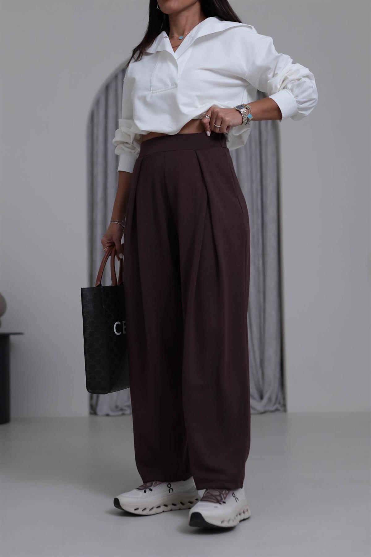 8011 Modal Kumaş Pantolon KAHVE