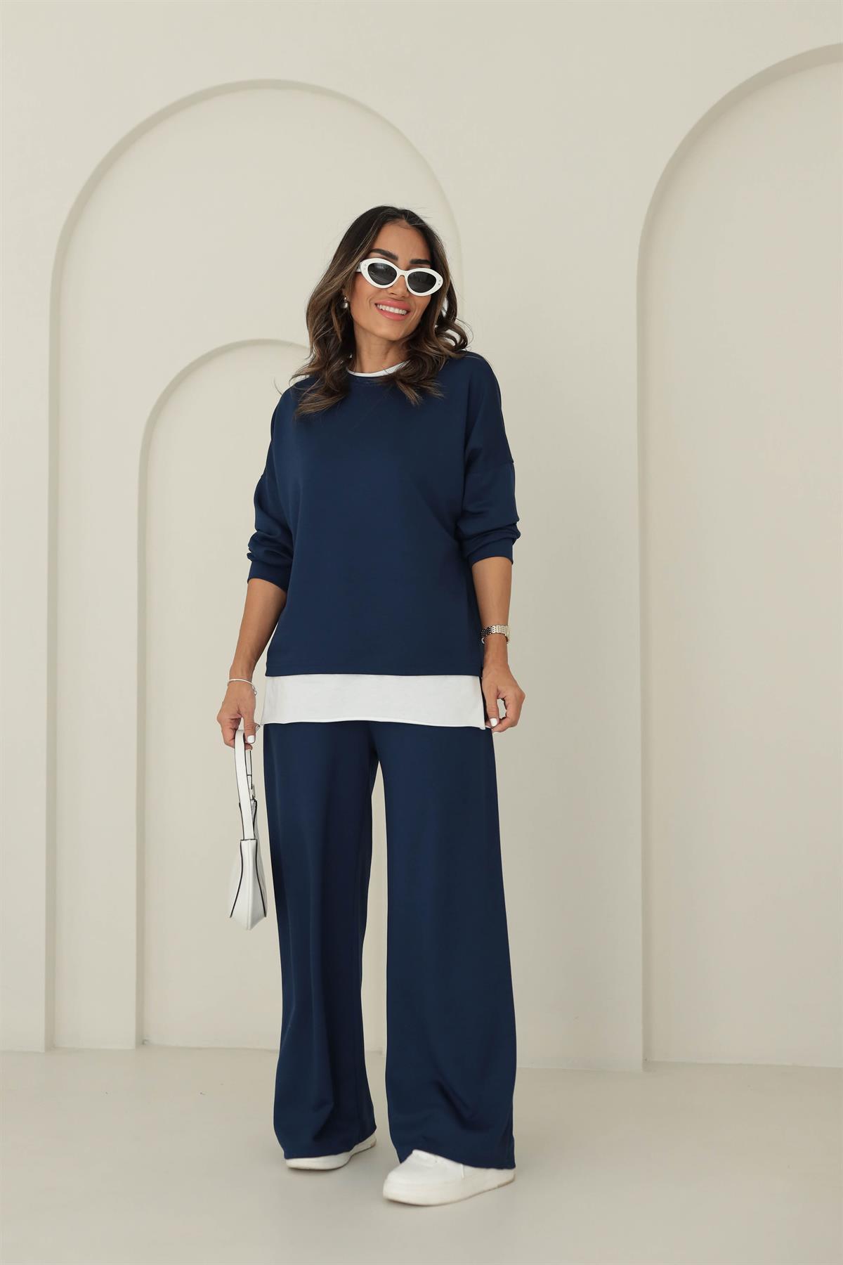 8306 Modal Kumaş Takım LACİVERT