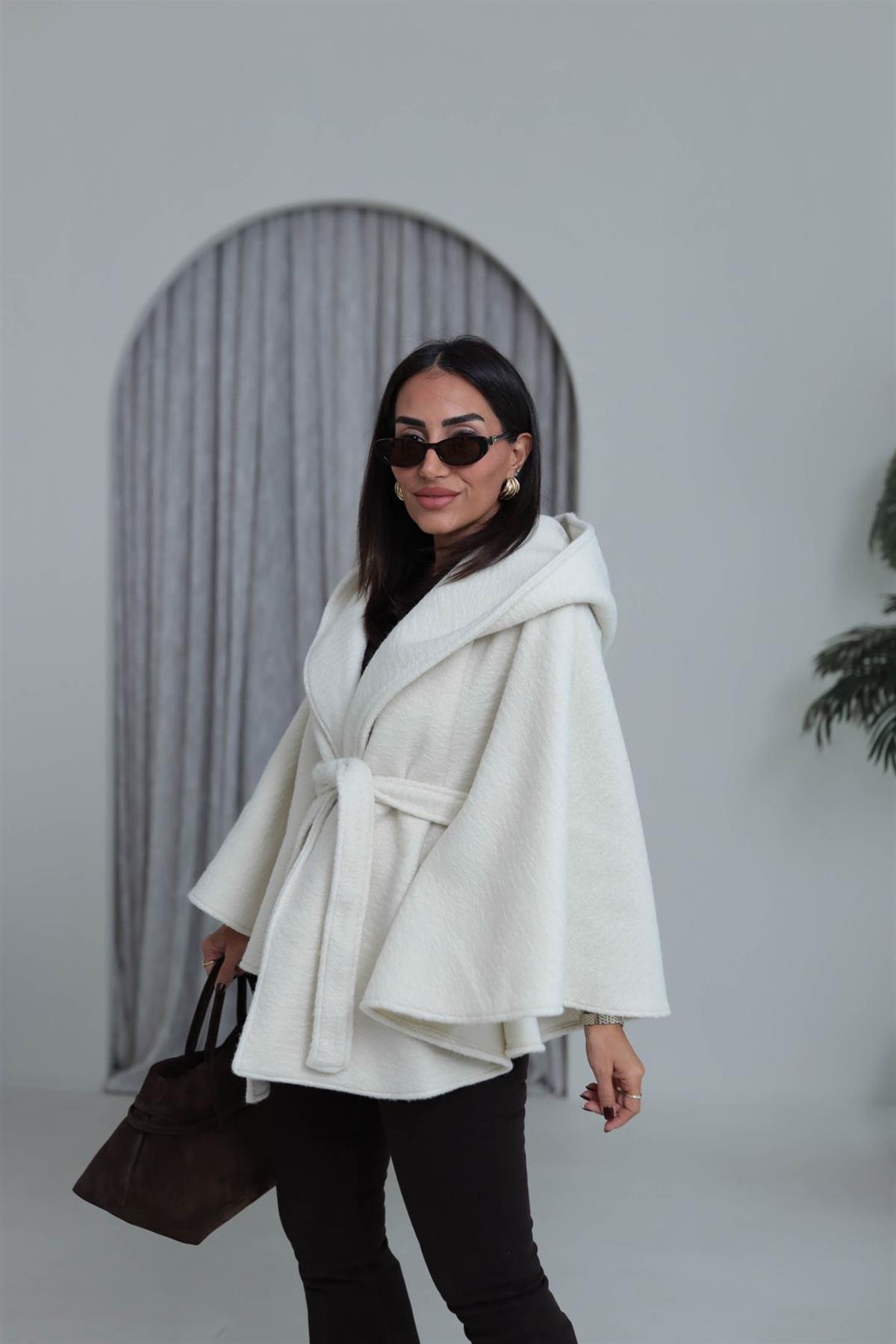 0588 Kaşe Panço Kaban KREM