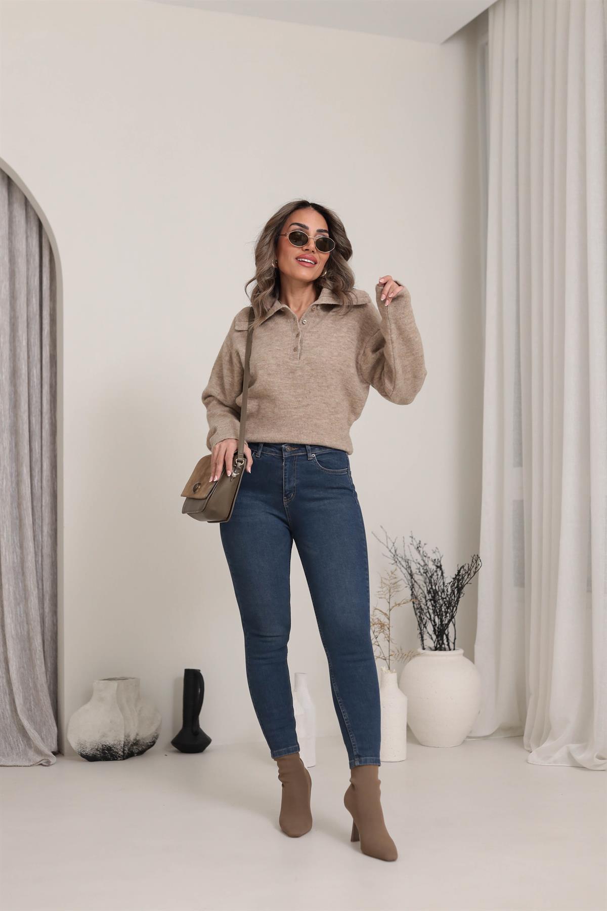 Jamie Skinny Likralı Jean TİNTLİ MAVİ