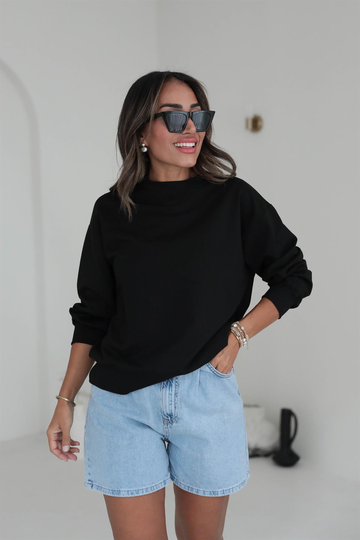 7204 Yumuşak Dokulu Sweatshirt