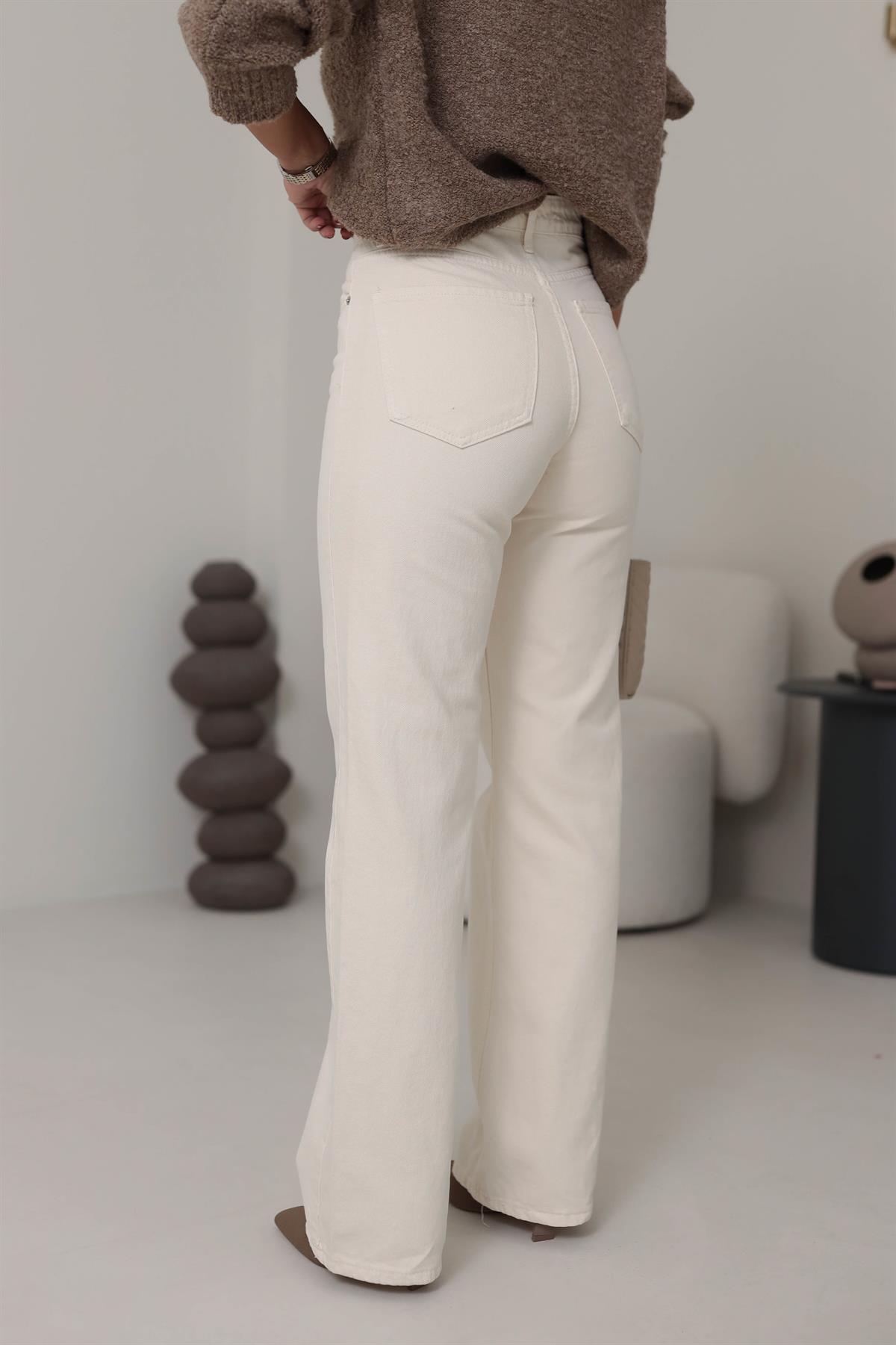 Za Yüksek Bel Palazzo Jean BEJ